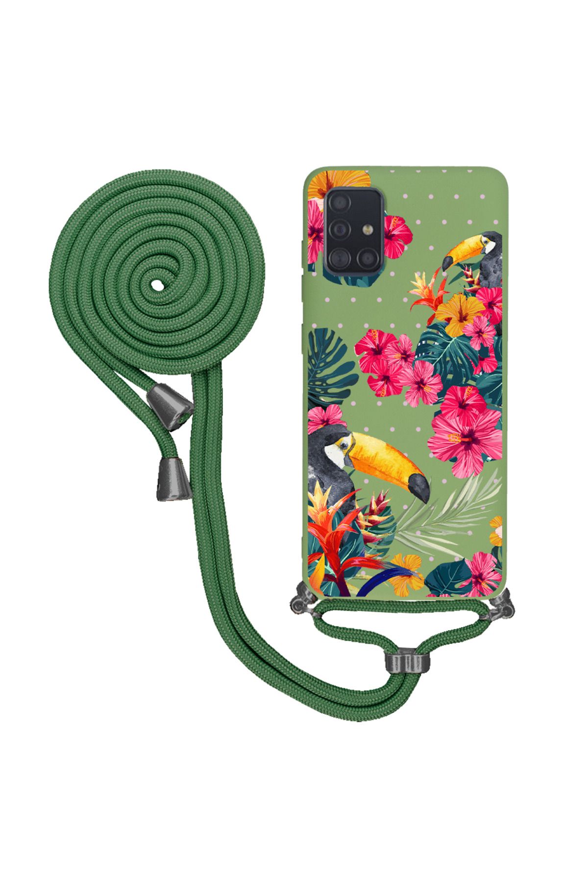 Royaleks Samsung A71 İpli Lansman Kılıf - Tropical