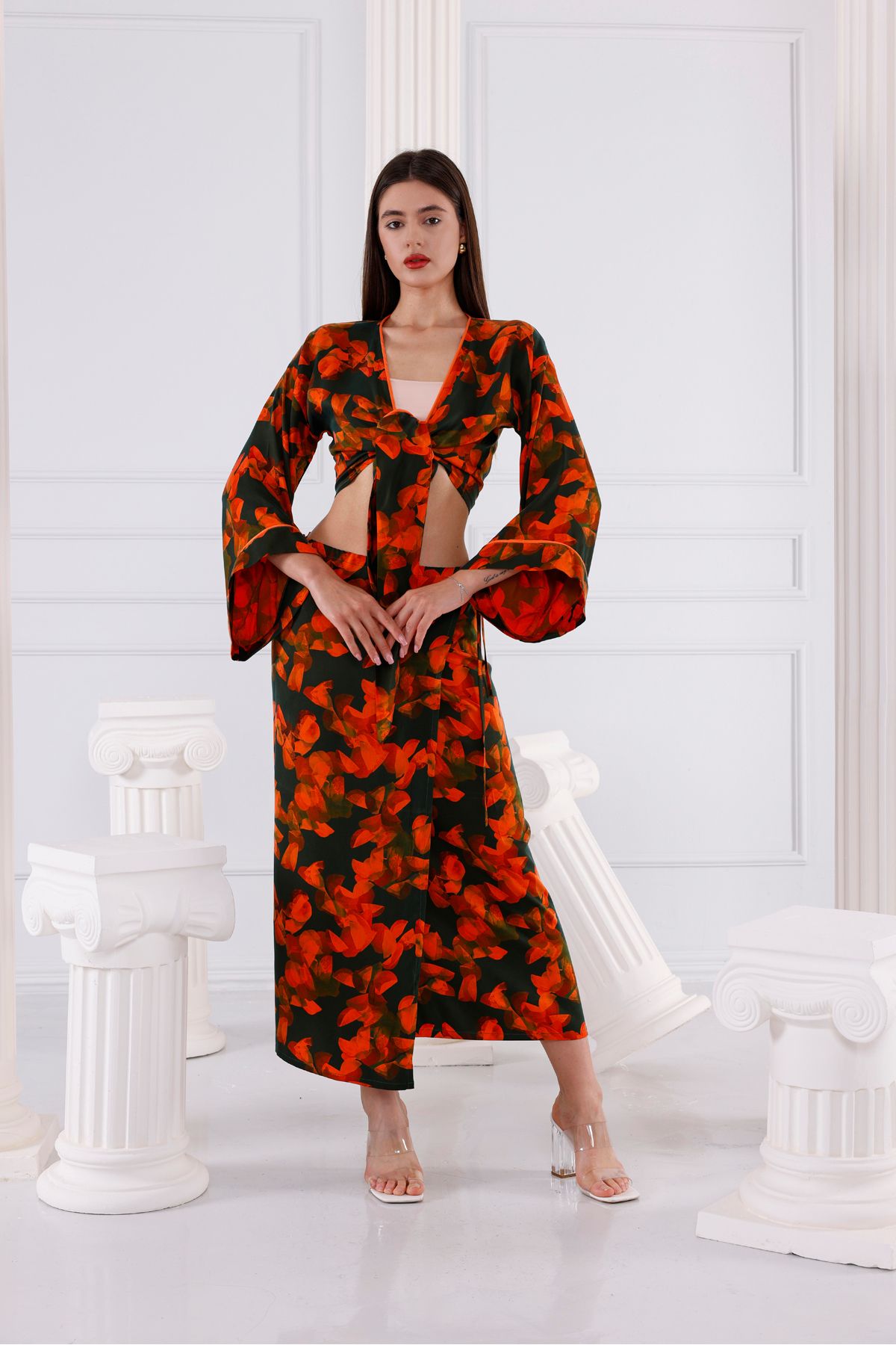 Trend Studio Magnolia Vegan İpek CUPRO Pareo