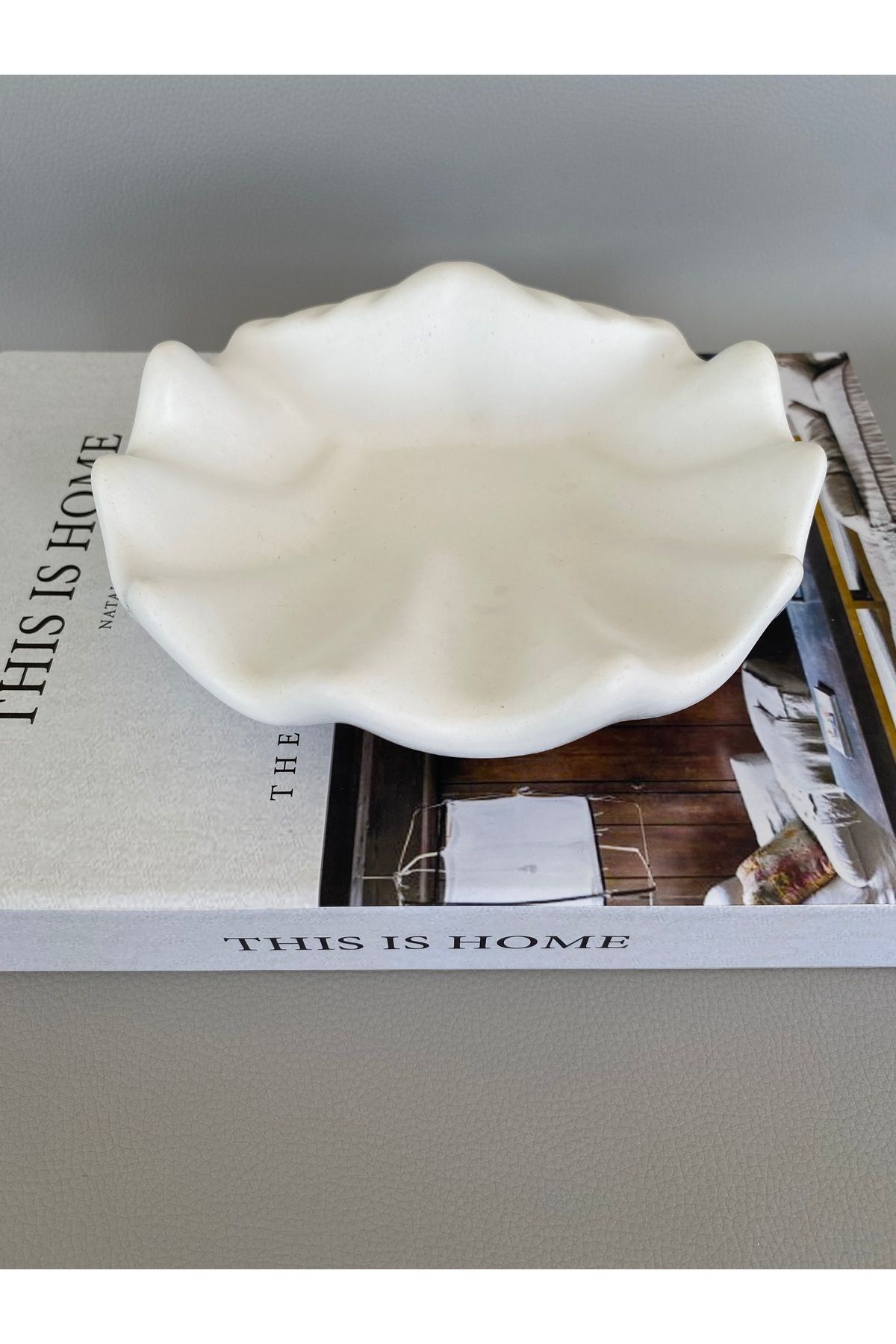 SELAR HOME DECOR Büyük Deniz Kabuğu İstiridye Dekoratif obje