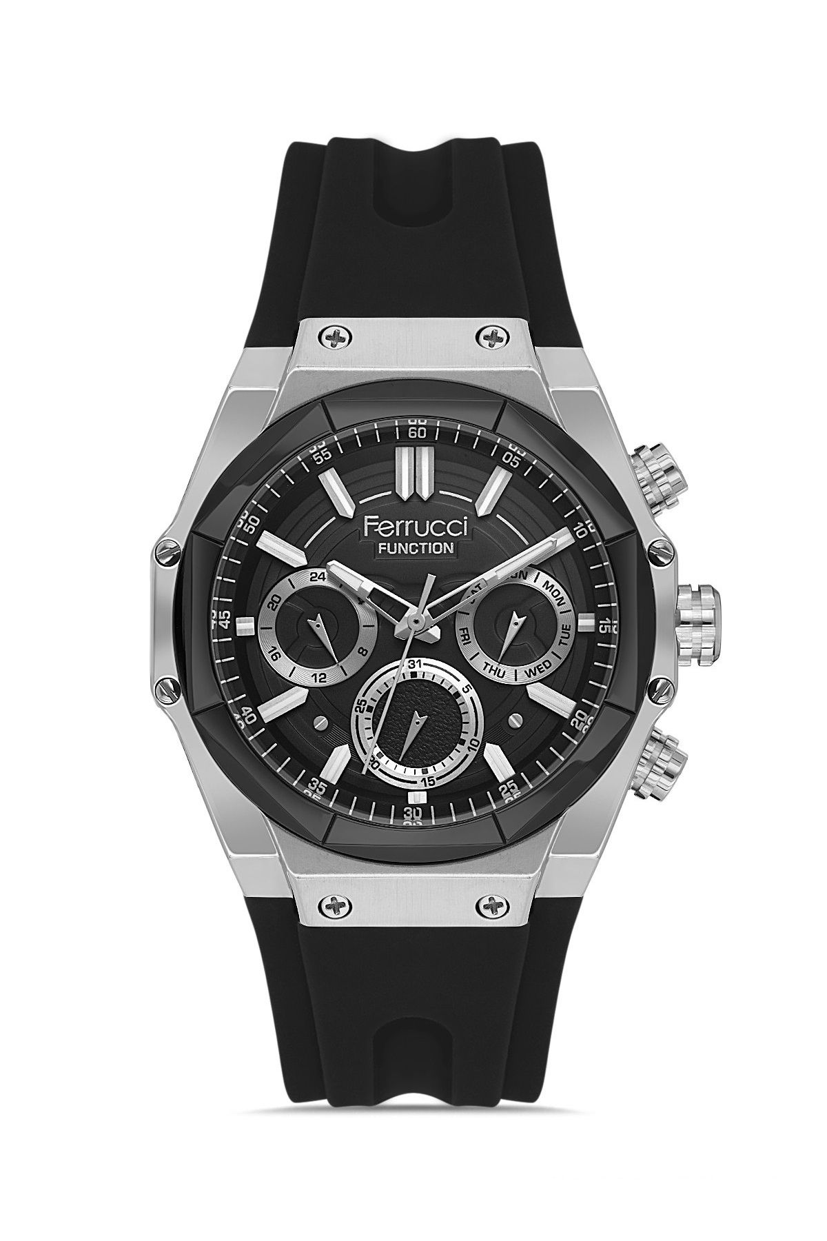 Ferrucci Silikon Kordonlu Erkek Kol Saati FCF 03549S.01-F607