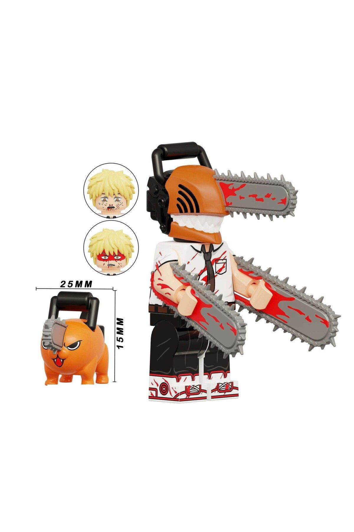 myminitoys chainsaw man anime mini figür Denji Pochita X-383