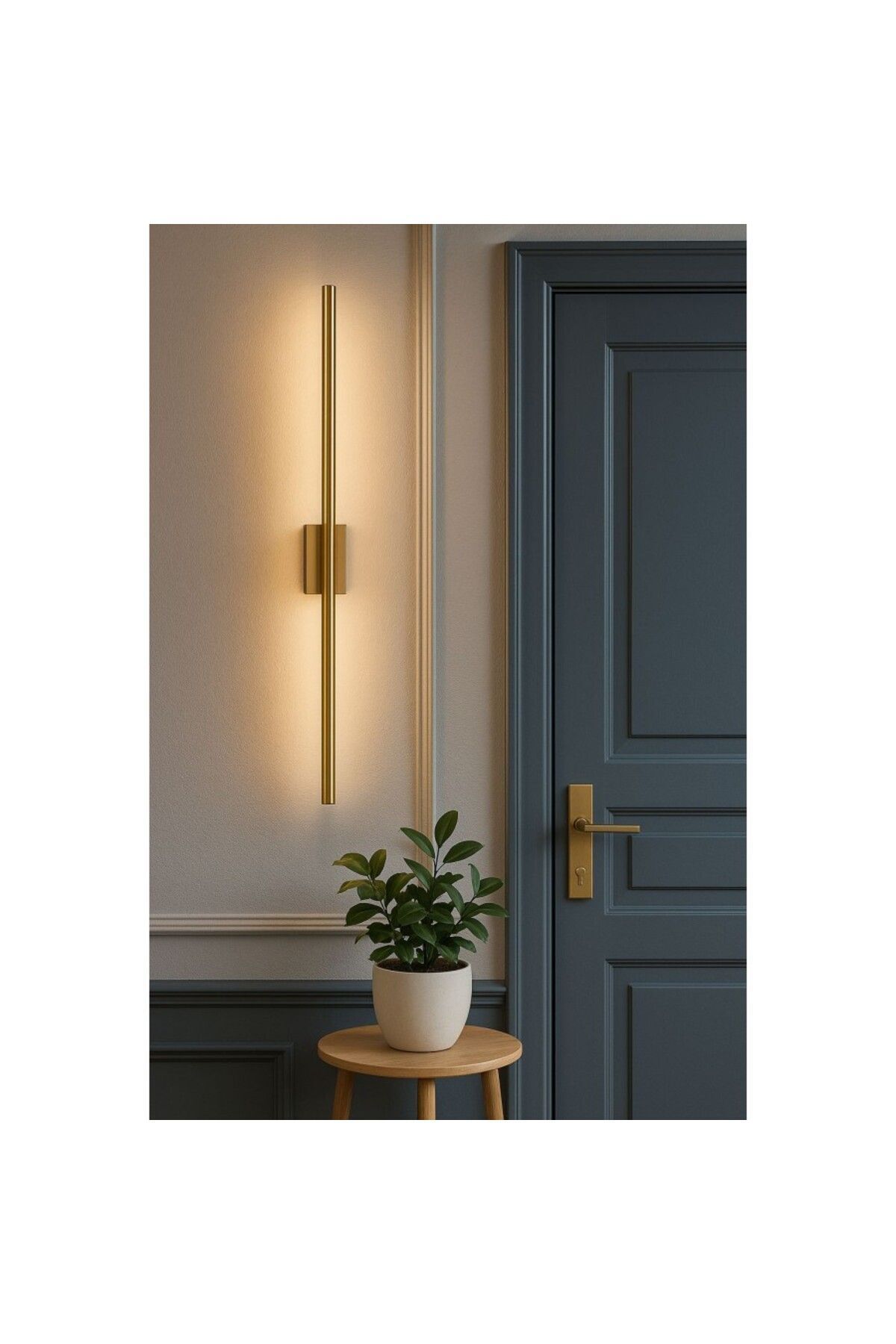 Avizen Lighting Project Modern Dekoratif Led Duvar Aplik Uzun Çubuk Led Tekli 80 Cm Gün Işığı