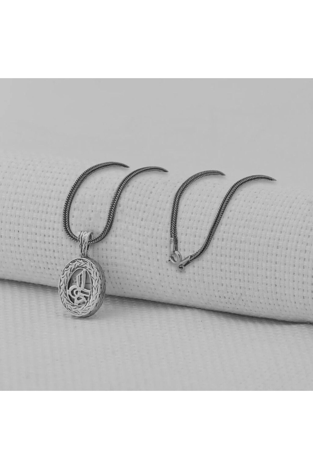 shop Osmanlı Tuğrası Kebir Dualı Cevşen 925 Ayar Gümüş Erkek Kolye