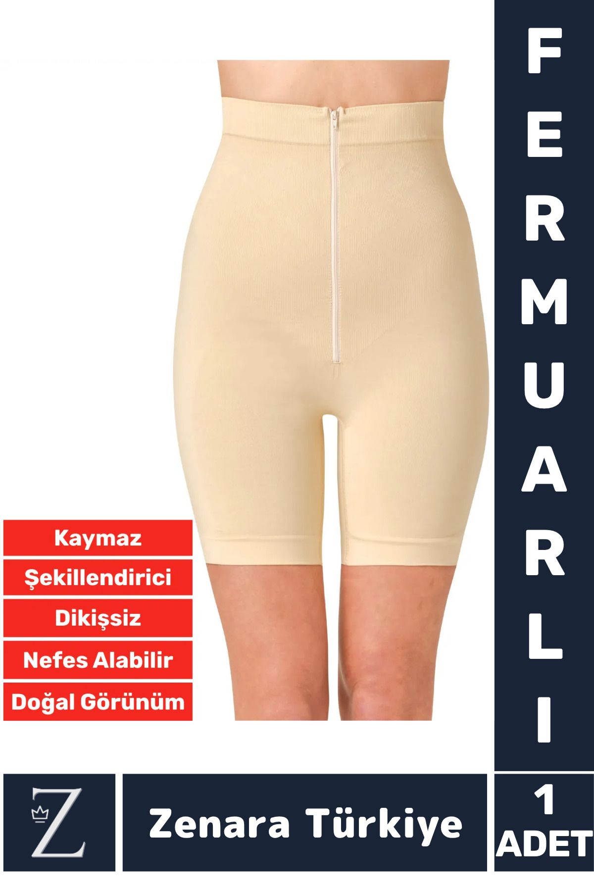 Zenara Özel Üretim Gündelik Vücut Sıkılaştıran İncelten Toparlayan Beden Küçülten Fermuarlı Klasik Korse