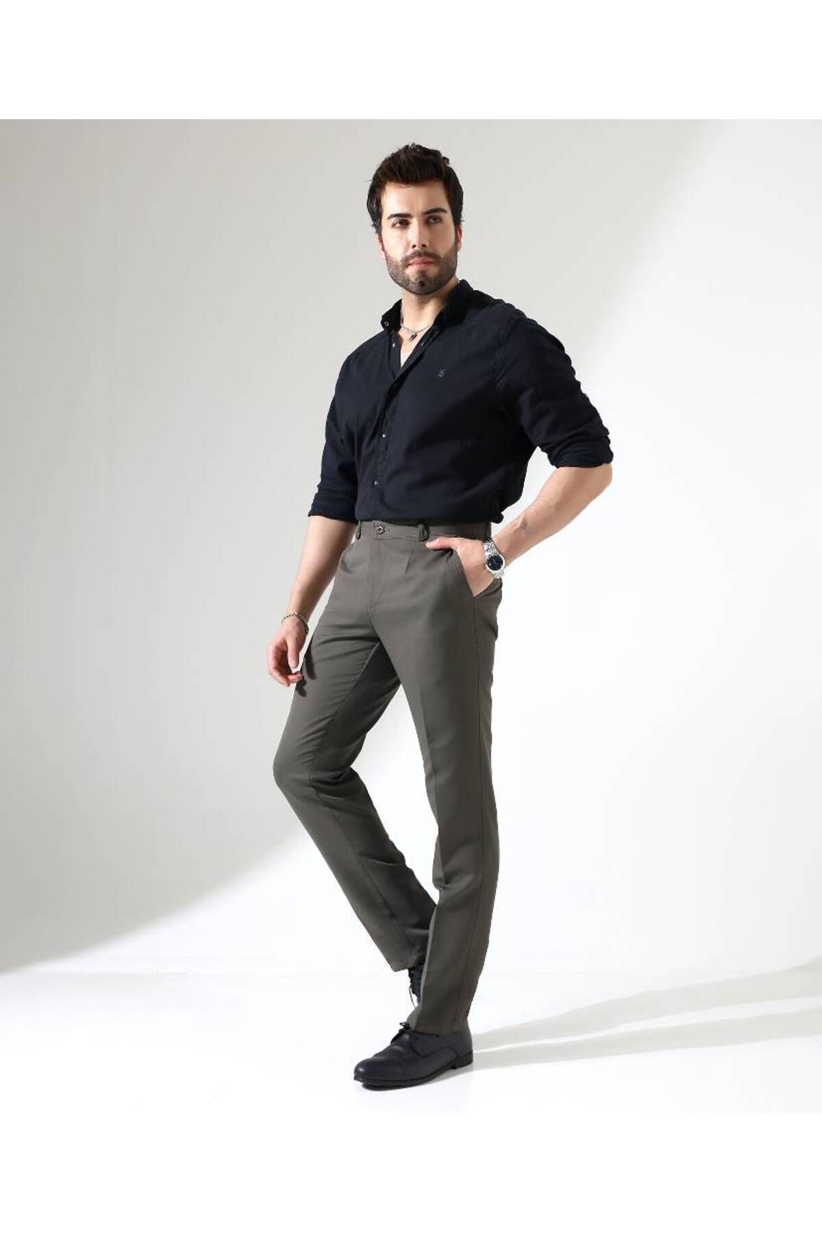 Benim Denim ERKEK RAHAT REGULAR HAKİ ARMÜRLÜ PANTOLON