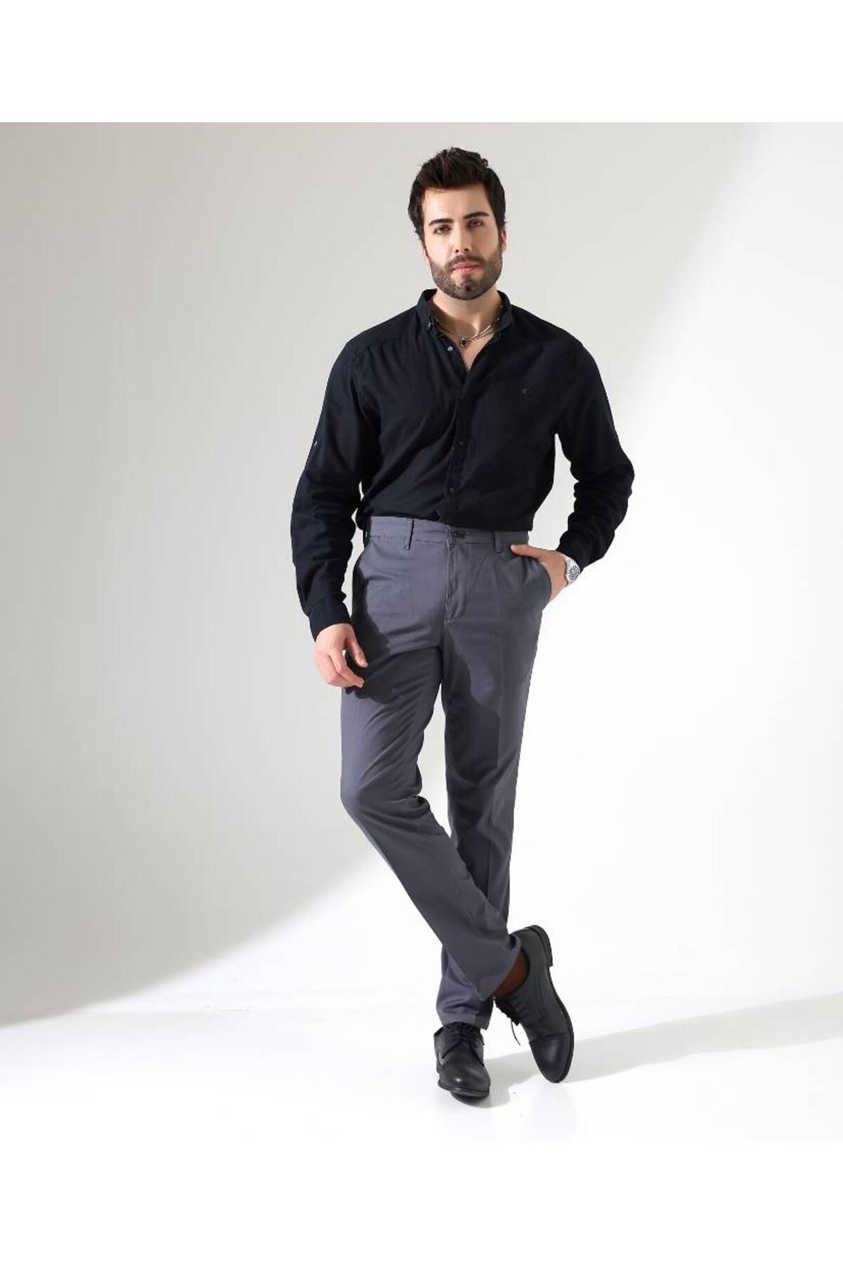 Benim Denim ERKEK RAHAT REGULAR ANTRASİT ARMÜRLÜ PANTOLON
