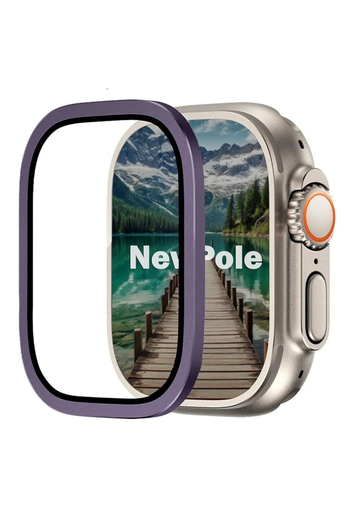 Pazarcan [Seri Ultra/Ultra 2 49Mm Aüminyum Çerçeve] Newpole Watch Ekran Koruyucu Watch Ultra 49Mm Ekran Koru