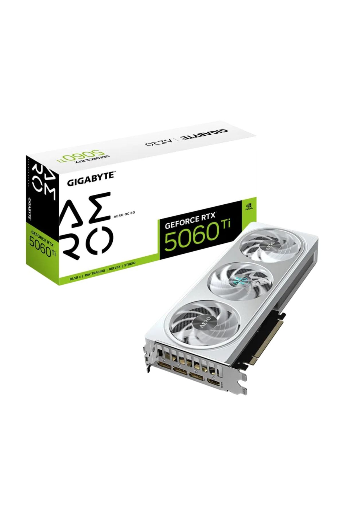 Gigabyte GeForce RTX 5060TI AERO OC GV-N506TAERO OC-8GD GDDR7 8GB 128Bit Gaming (Oyuncu) Ekran Kartı