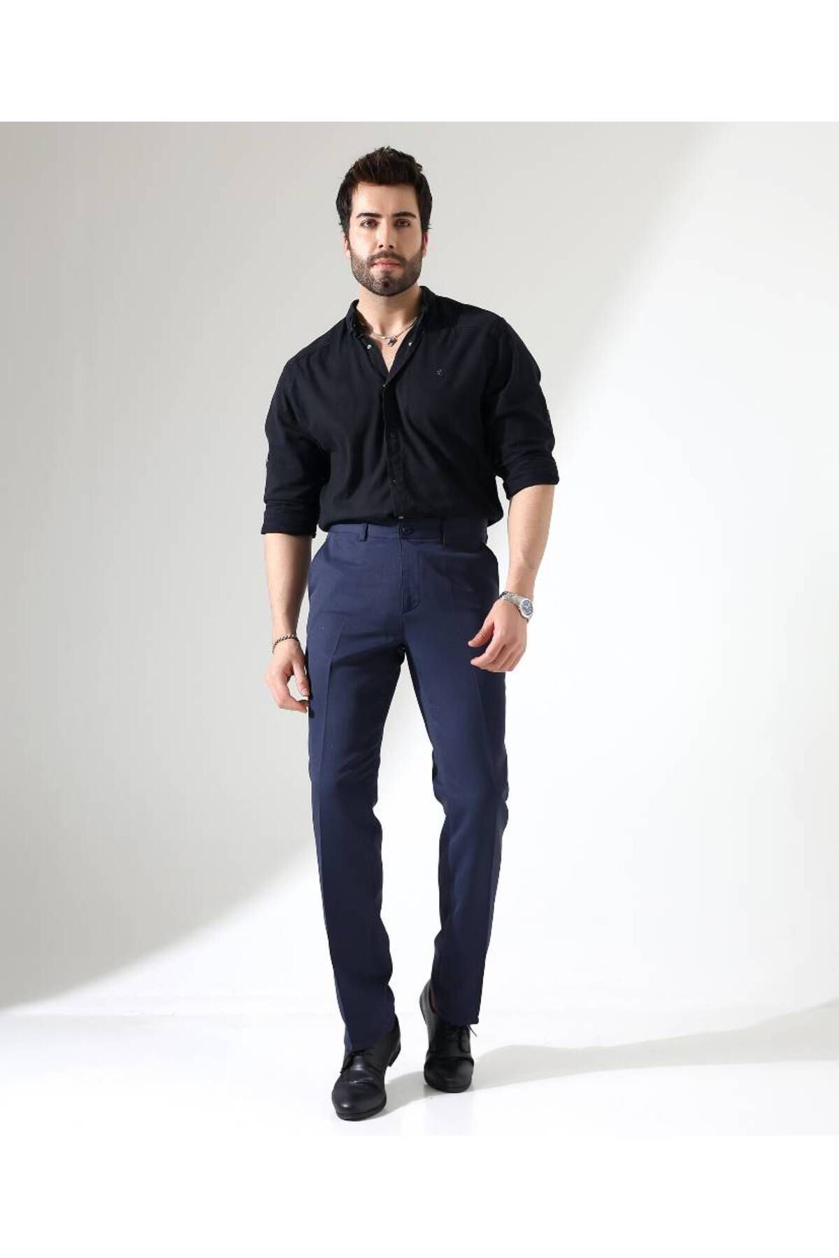 Benim Denim ERKEK RAHAT REGULAR LACİVERT ARMÜRLÜ PANTOLON