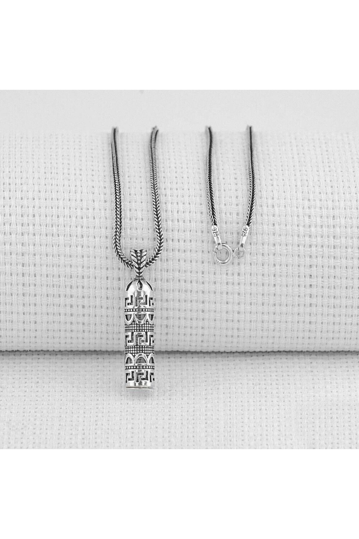 shop Kalın Zincirli Kebir Dualı Cevşen 925 Ayar Gümüş Erkek Kolye