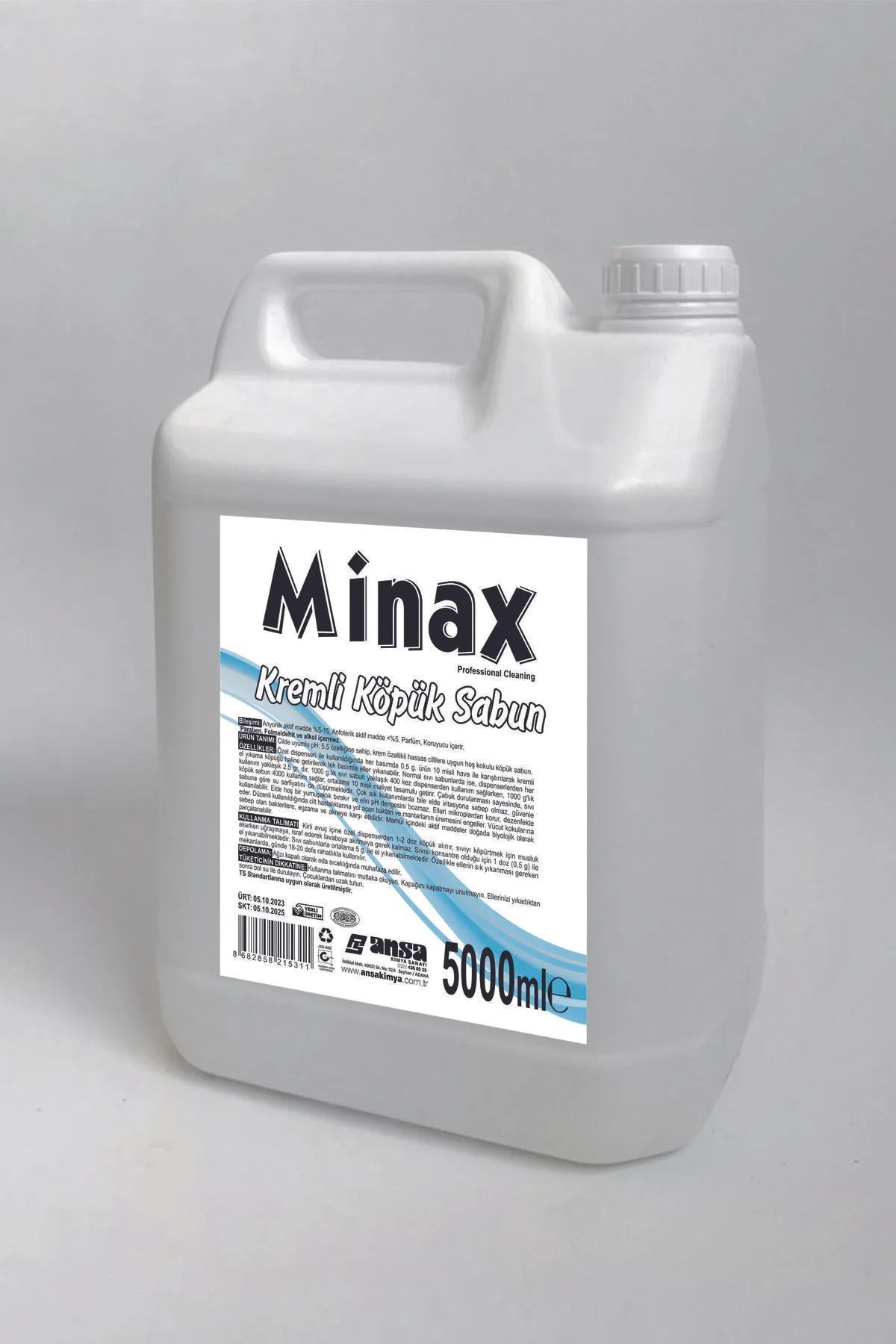 Minax Beyaz Sabun Kremli Köpük Sabun 5lt.