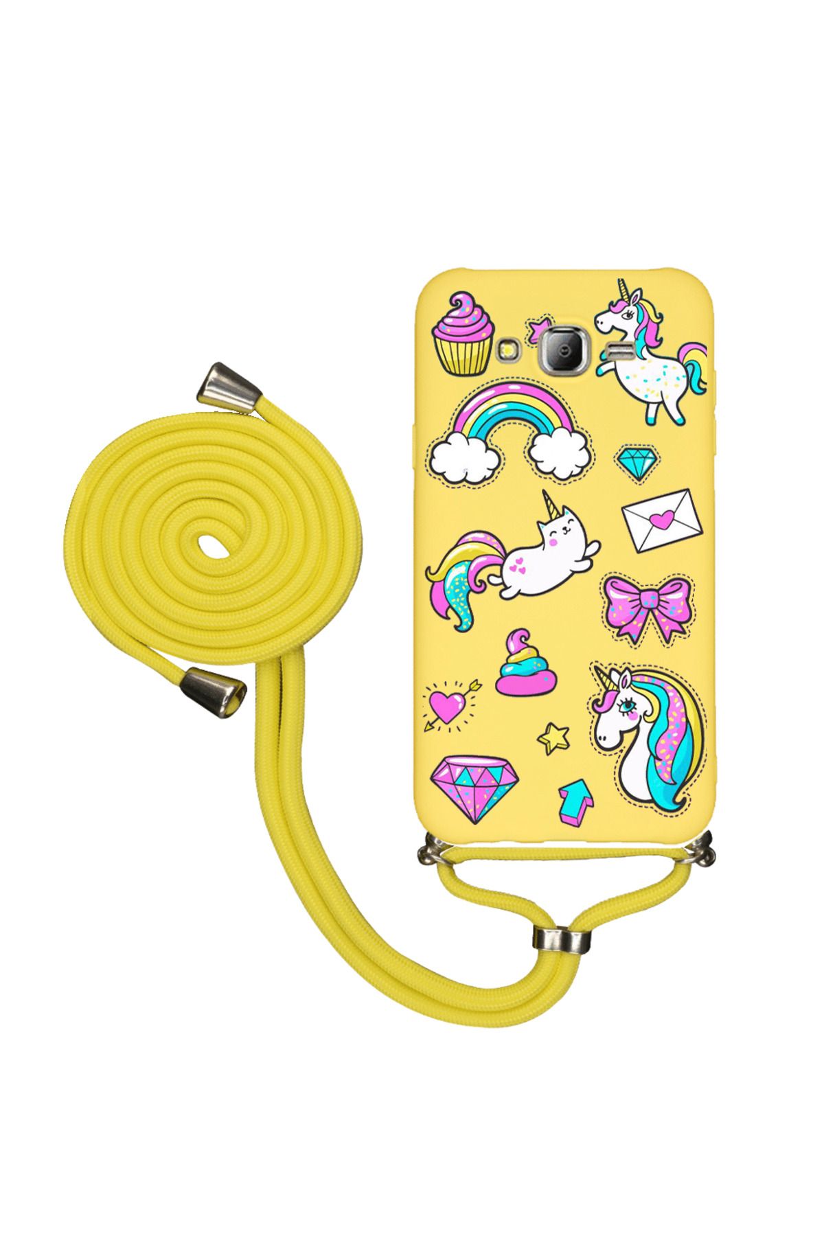 Royaleks Samsung J7 2015 İpli Lansman Kılıf - Unicorns Blank