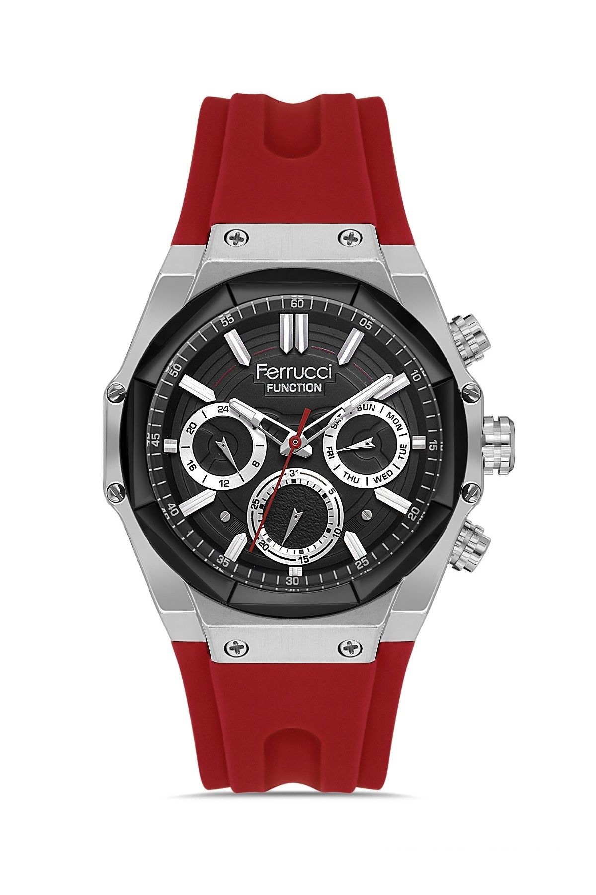 Ferrucci Silikon Kordonlu Erkek Kol Saati FCF 03549S.02-F608
