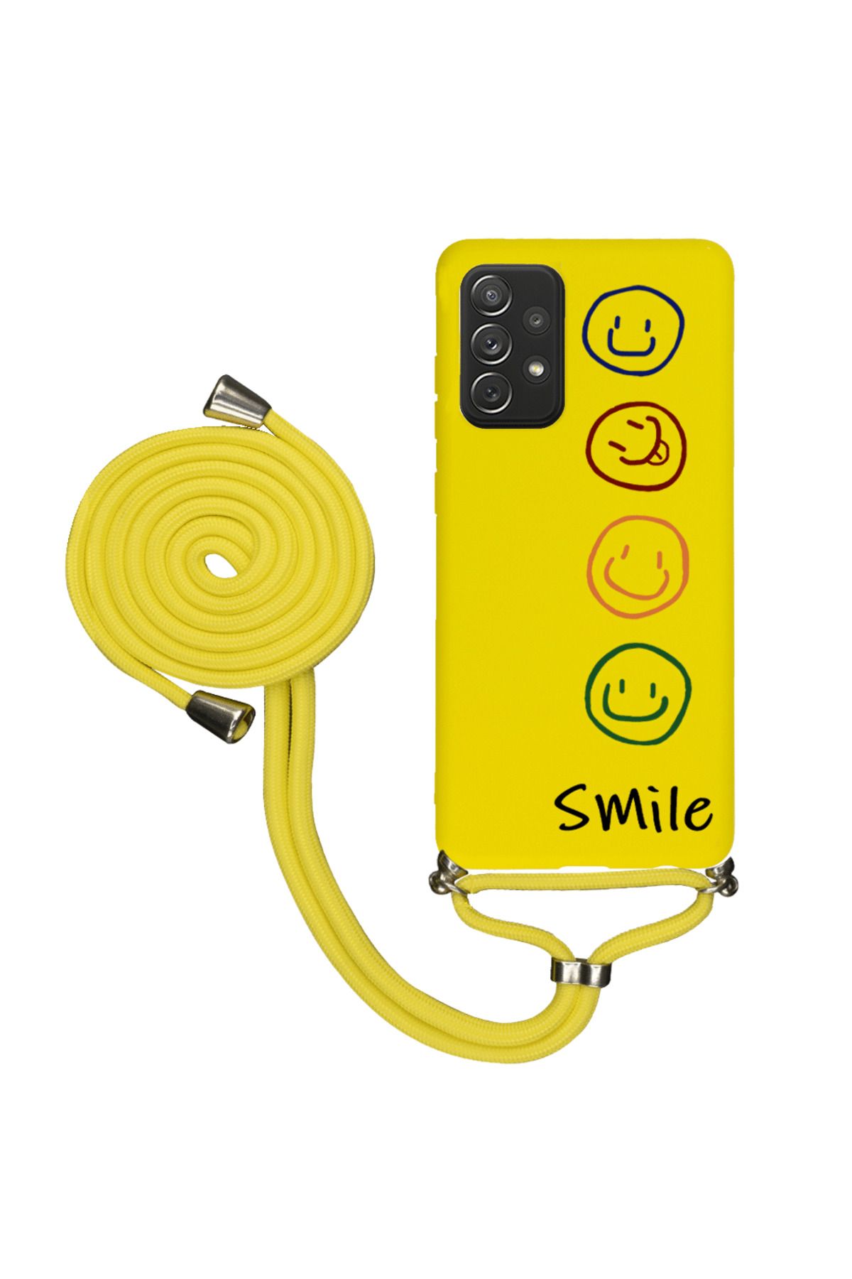 Royaleks Samsung A72 İpli Lansman Kılıf - Smile