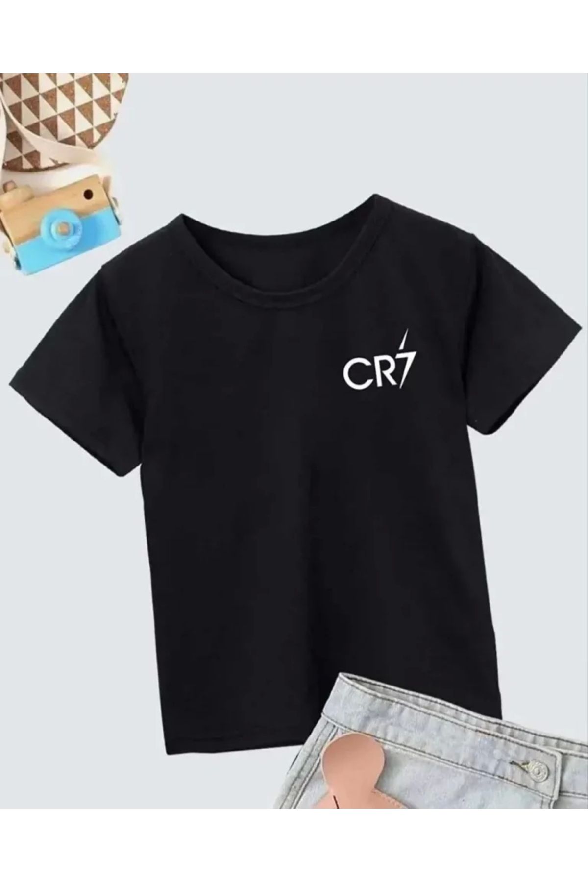 Butik Erkek Çocuk Baskılı T-Shirt - Siyah