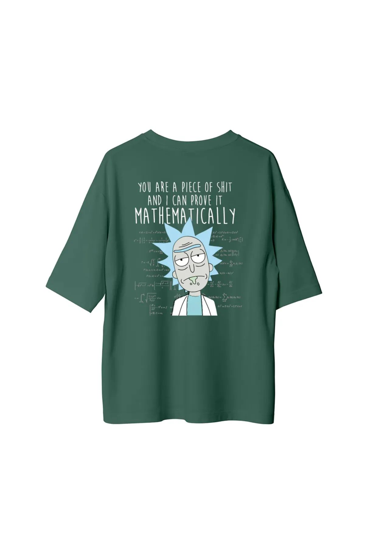 Koklonmoda Unisex Rick&Morty Baskılı Oversize T-Shirt
