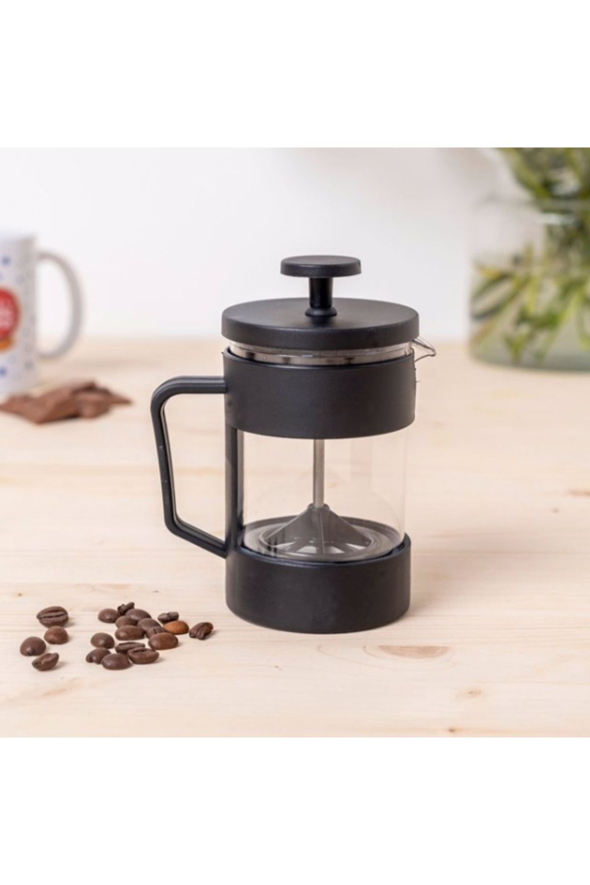 Z&R Siyah Cam French Press 350 ml