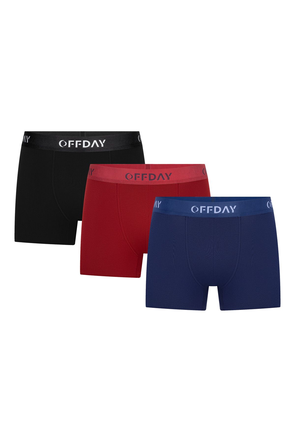 offday Essential Erkek Modal Boxer 3'lü – Spor ve Günlük Kullanım, Nefes Alabilir, Terletmez