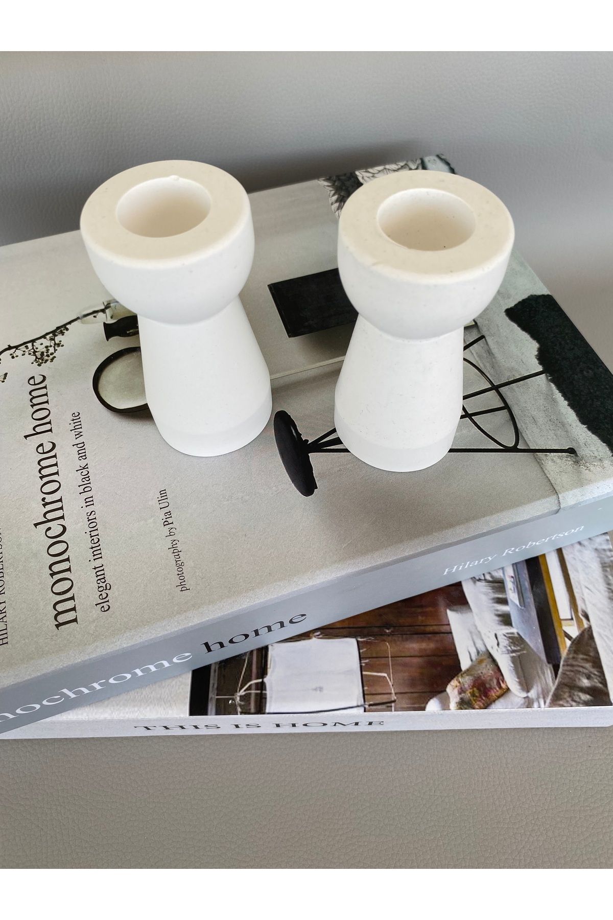 SELAR HOME DECOR Dekoratif Mini Şamdan 2'li Takım (4 Parça)