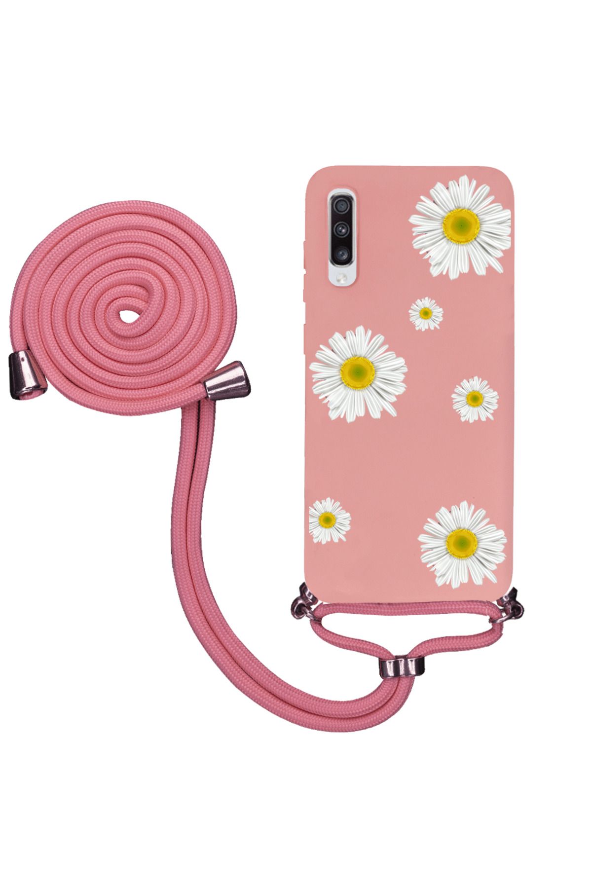 Royaleks Samsung A70 İpli Lansman Kılıf - Papatyalı