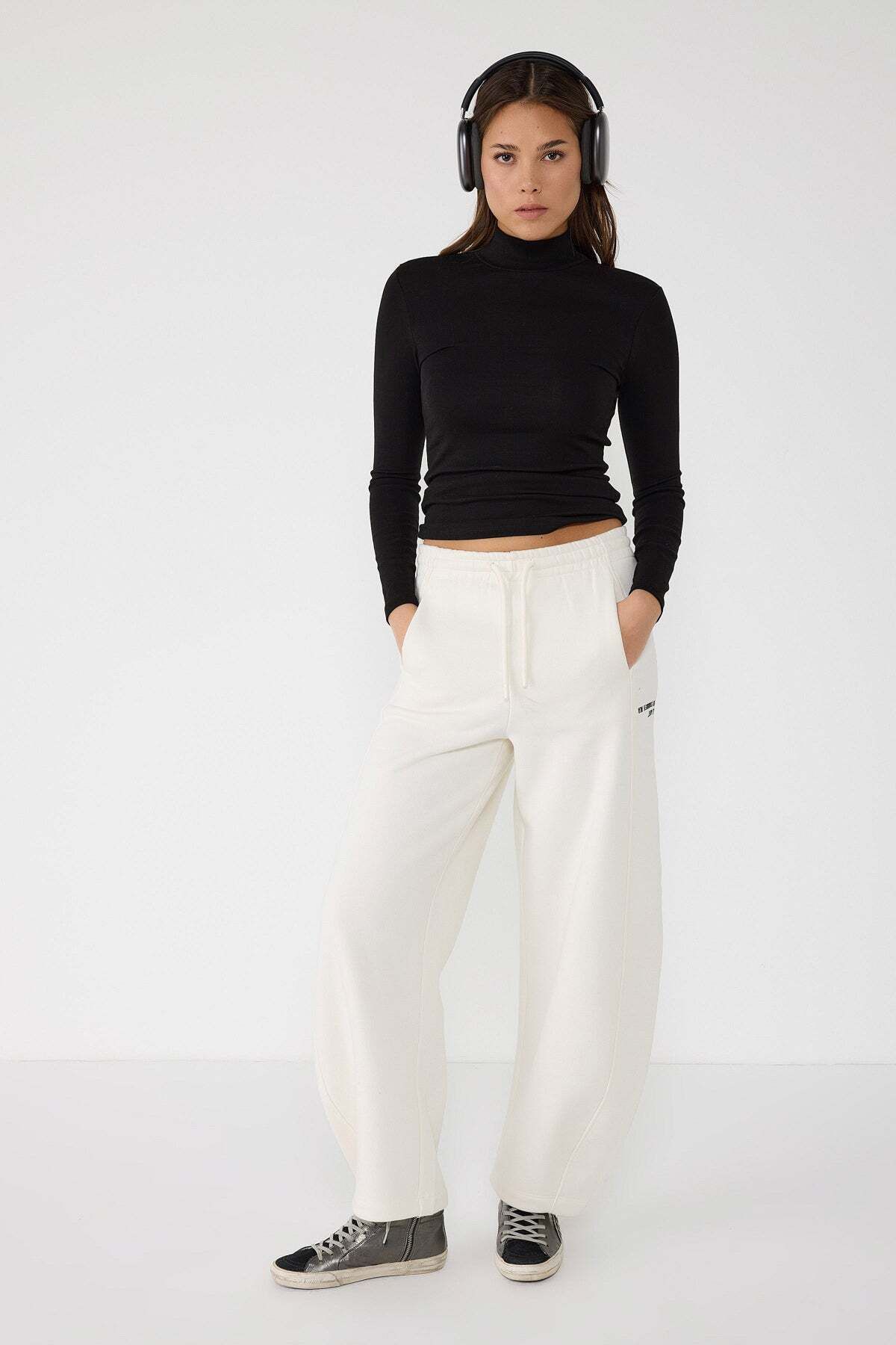 No Matter What-Duru Basic Langarm-Rollkragenbluse 5