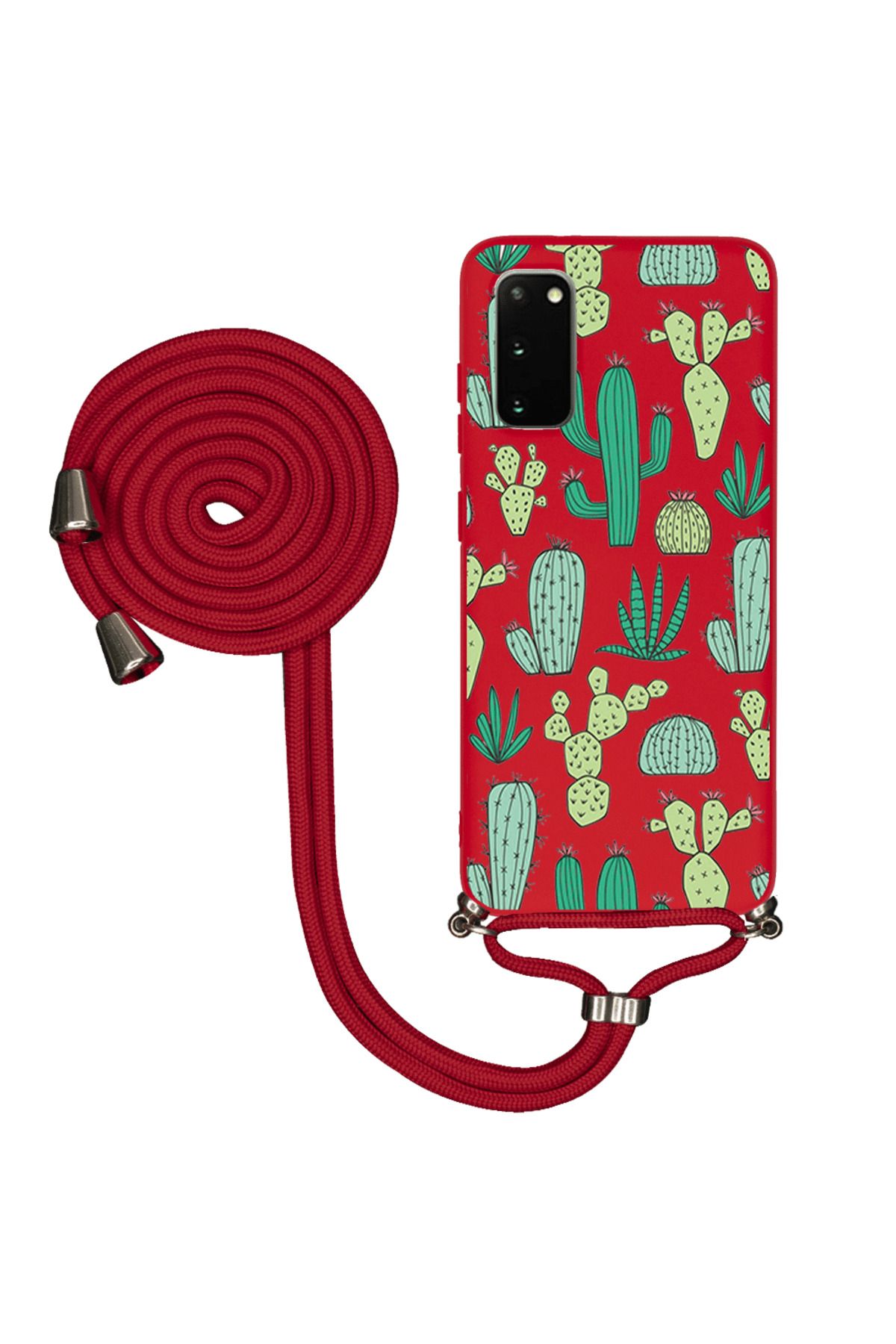Royaleks Samsung S20 Plus İpli Lansman Kılıf - Cactus