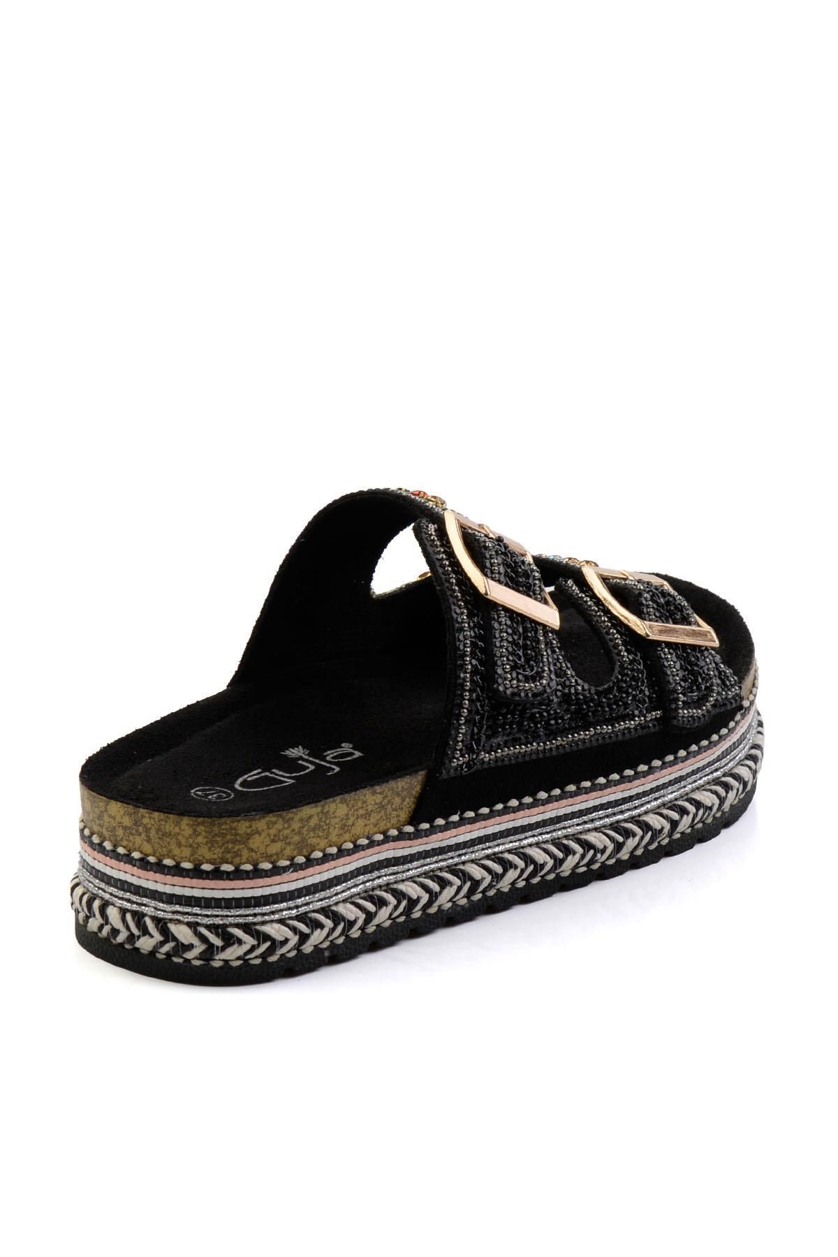 Guja-Black Women's Slippers K04185103187 3