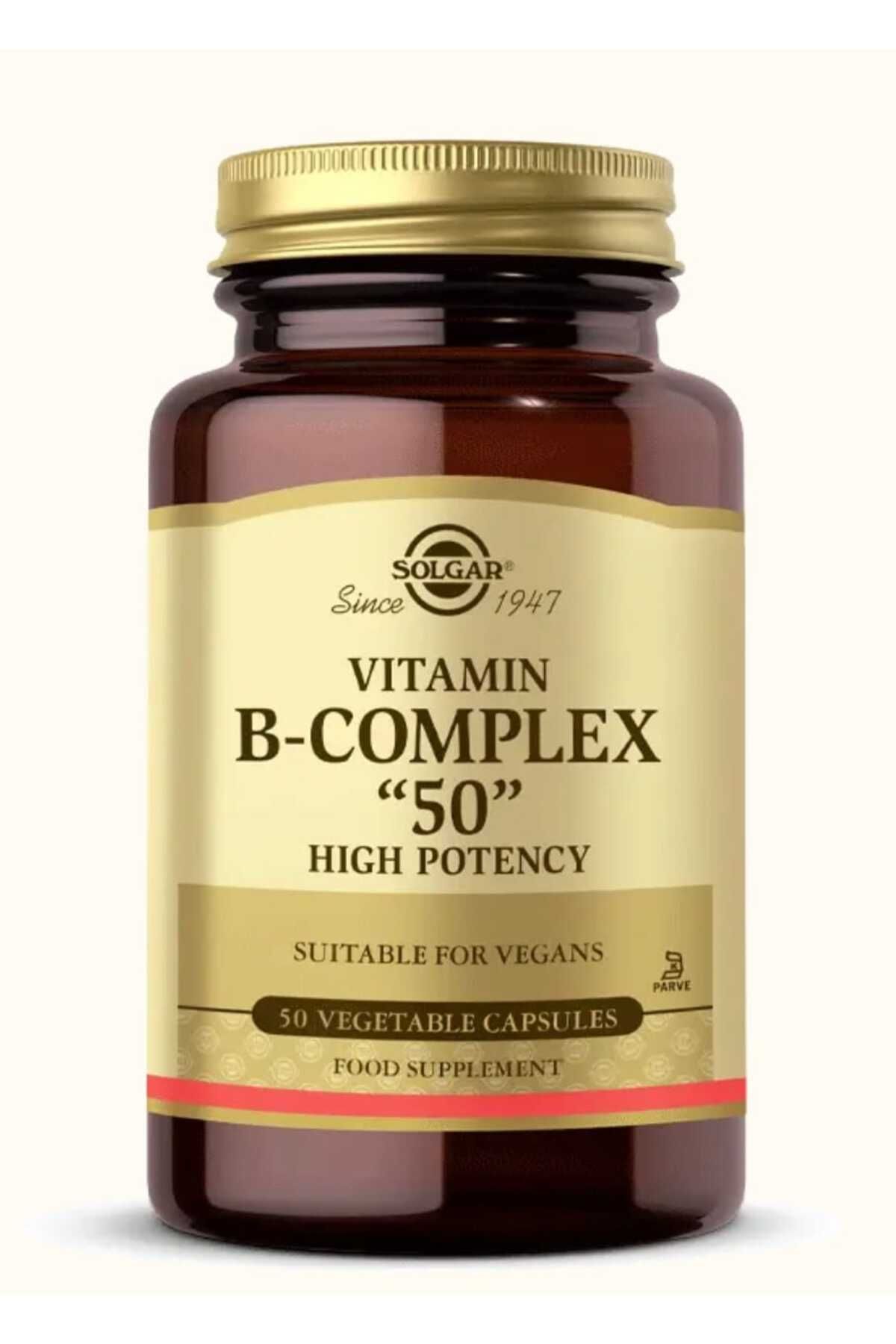Solgar Vitamin B-Complex "50" (Vitamin B-Kompleks “50’’) 50 kapsül