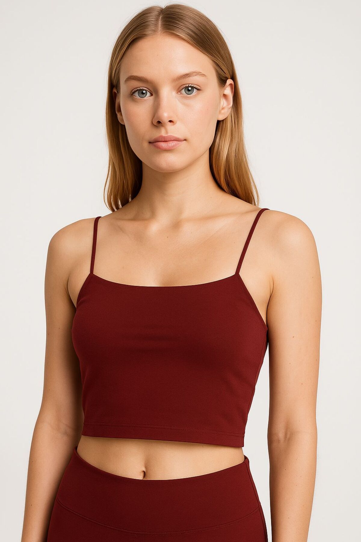 Mayer Butik İnce Askılı Crop Büstiyer