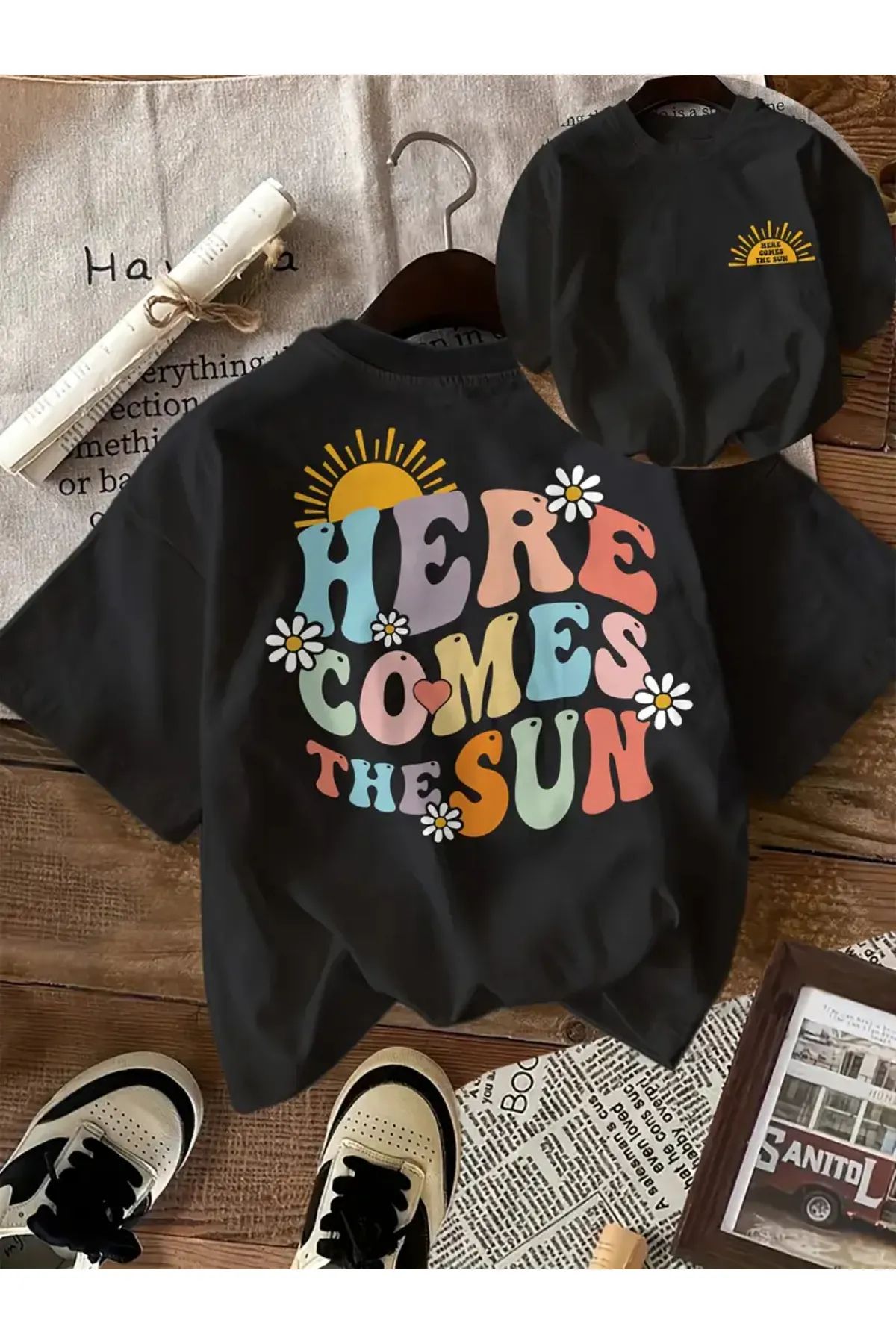 Koklonmoda Unisex Summer Baskılı Oversize T-Shirt