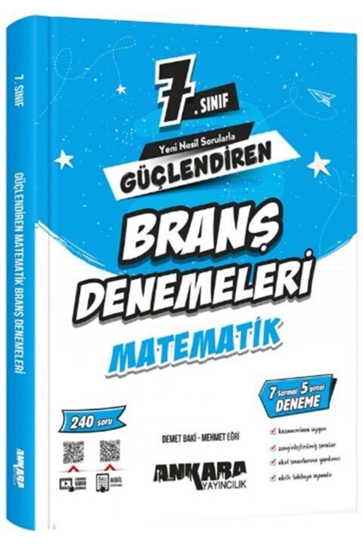 Ankara Kitap Merkezi 7. Sınıf Matematik Güçlendiren Branş Denemeleri Ankara Yayıncılık