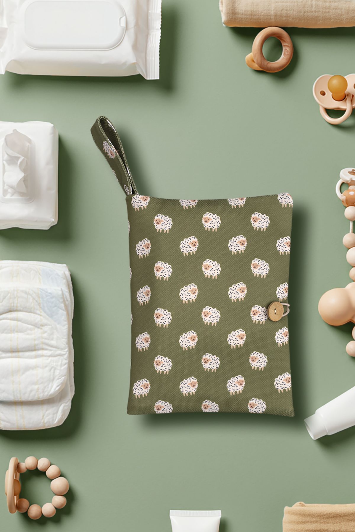 Maison Routine Anne Bebek Bakım Çantası Yenidoğan Alt Açma Değiştirme Düzenleyici Çanta Organizer Sheep