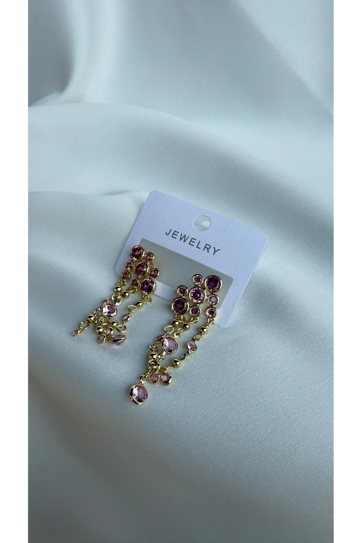 Tasarım Pink Aura küpe