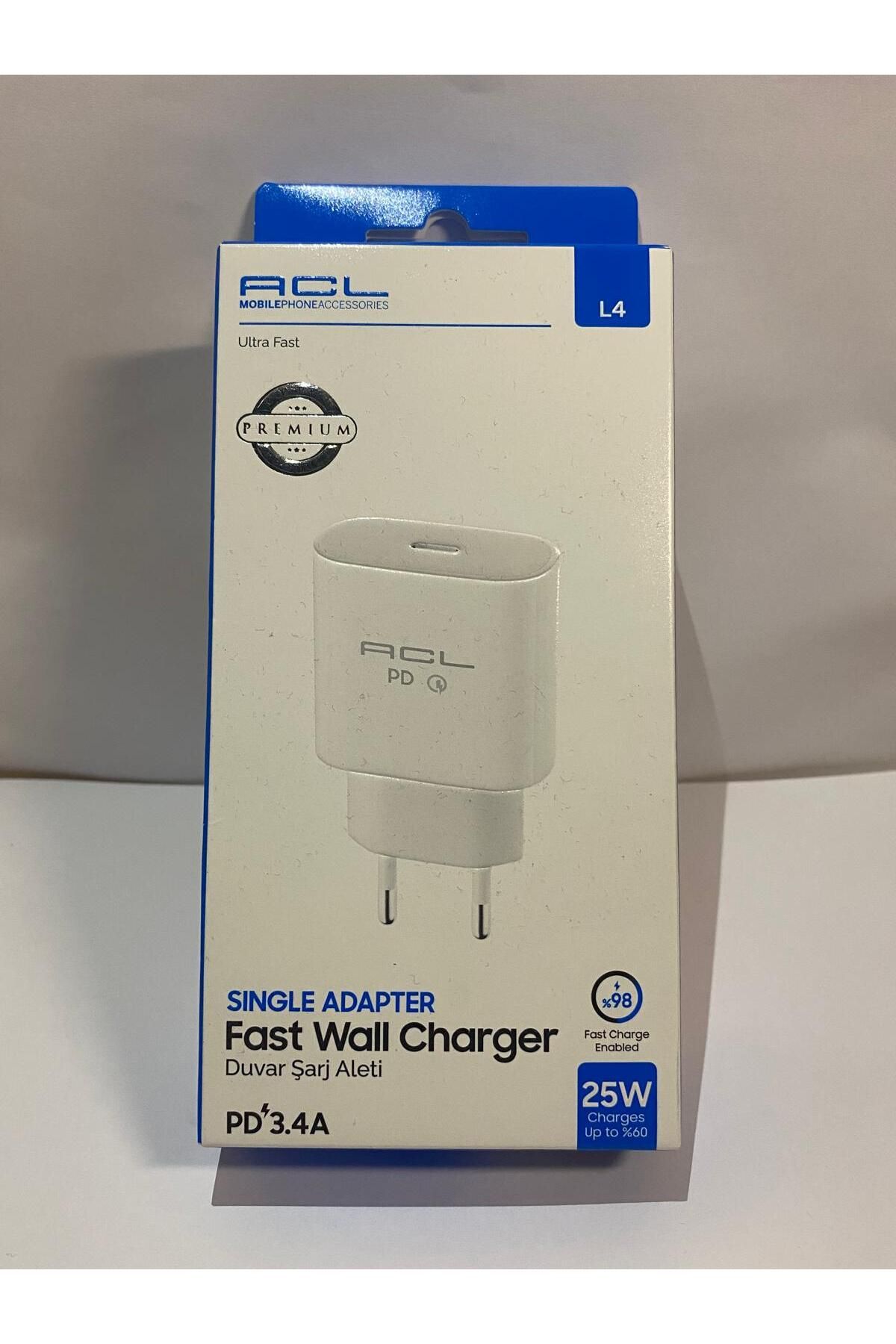 ACL 25W Yeni Nesil Type-C Çıkışlı Şarj Adaptörü
