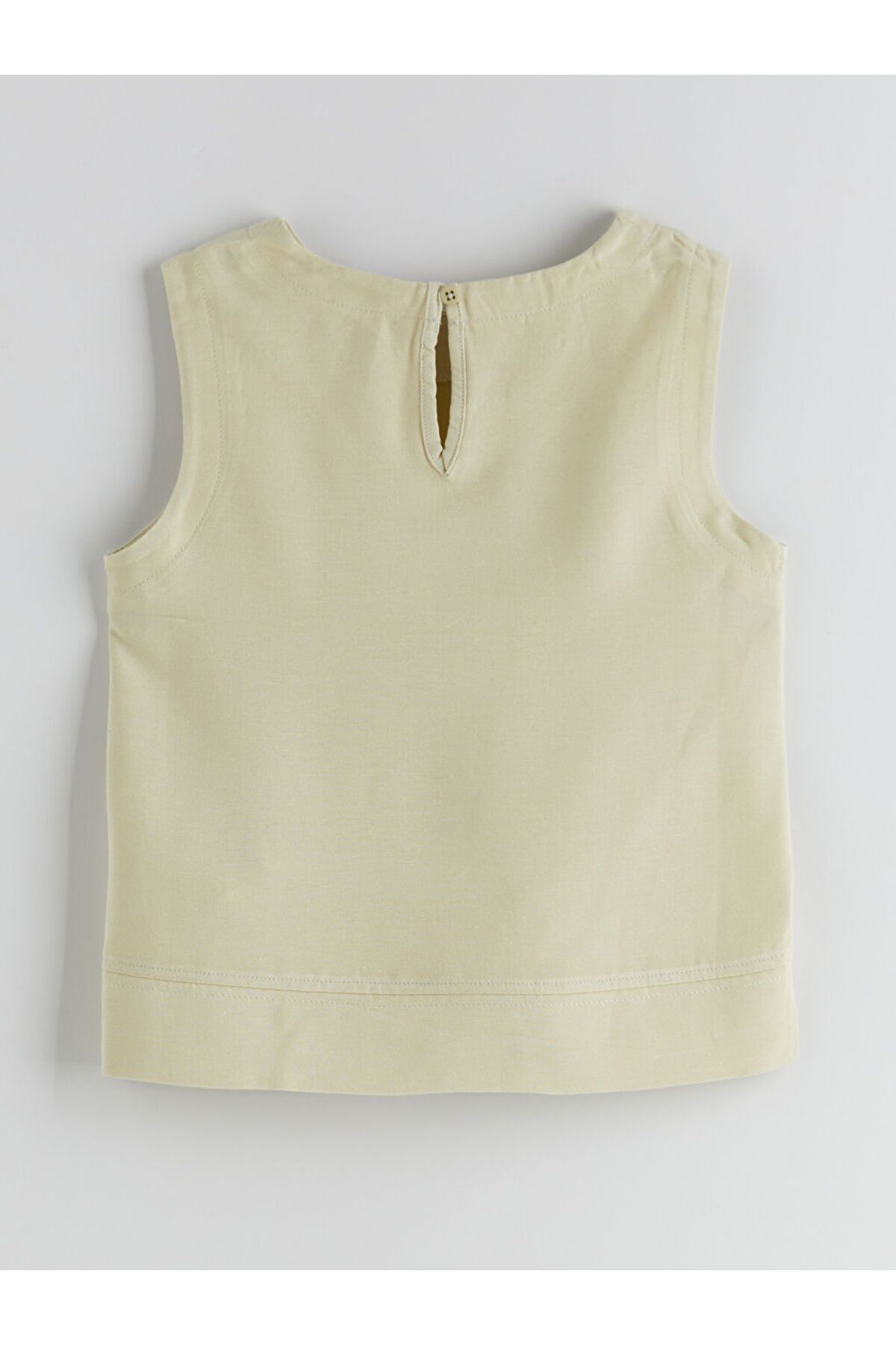LC Waikiki-Sparkling Selections from Shining Store |   Beige Linen Blend Girl's Blouse and Trousers 4
