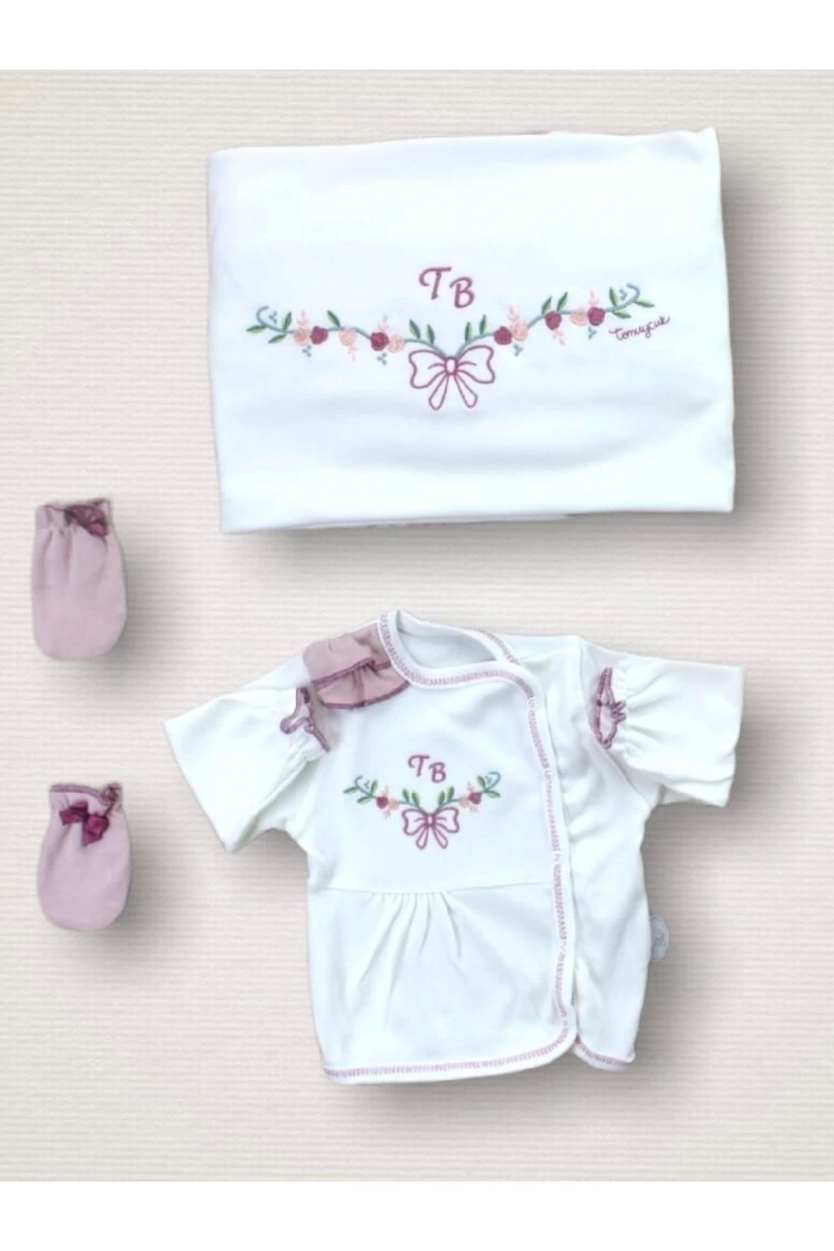 POLEXP Çiçek Desenli Yumuşak Pijama Seti