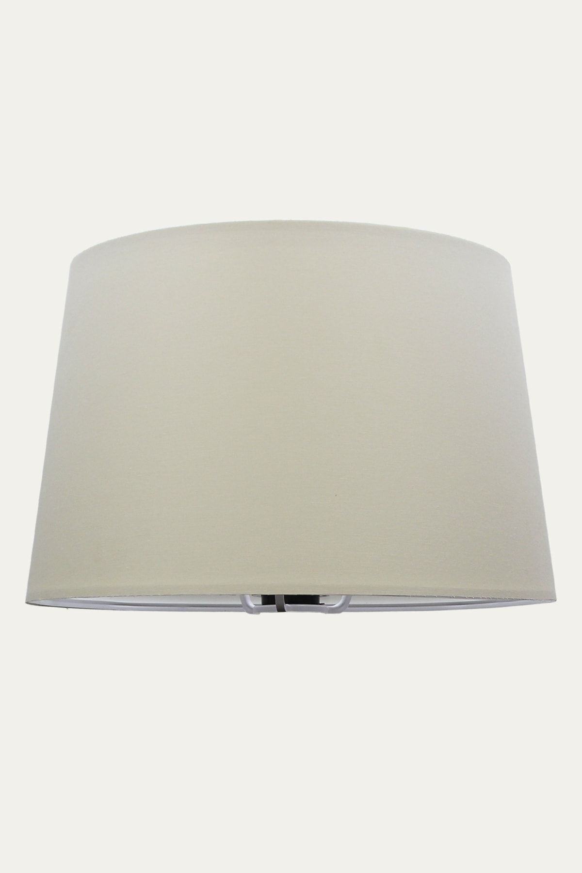 SerenityHaven Krem Lambader Başlık Çap 35 cm Konik Kumaş AB880