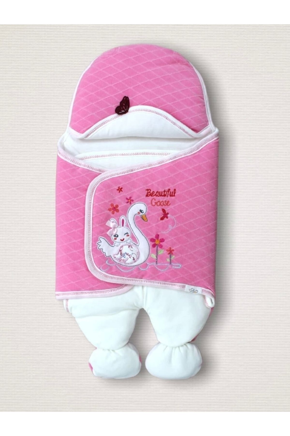 POLEXP Çiçek Desenli Kız Bebek Battaniyeleri