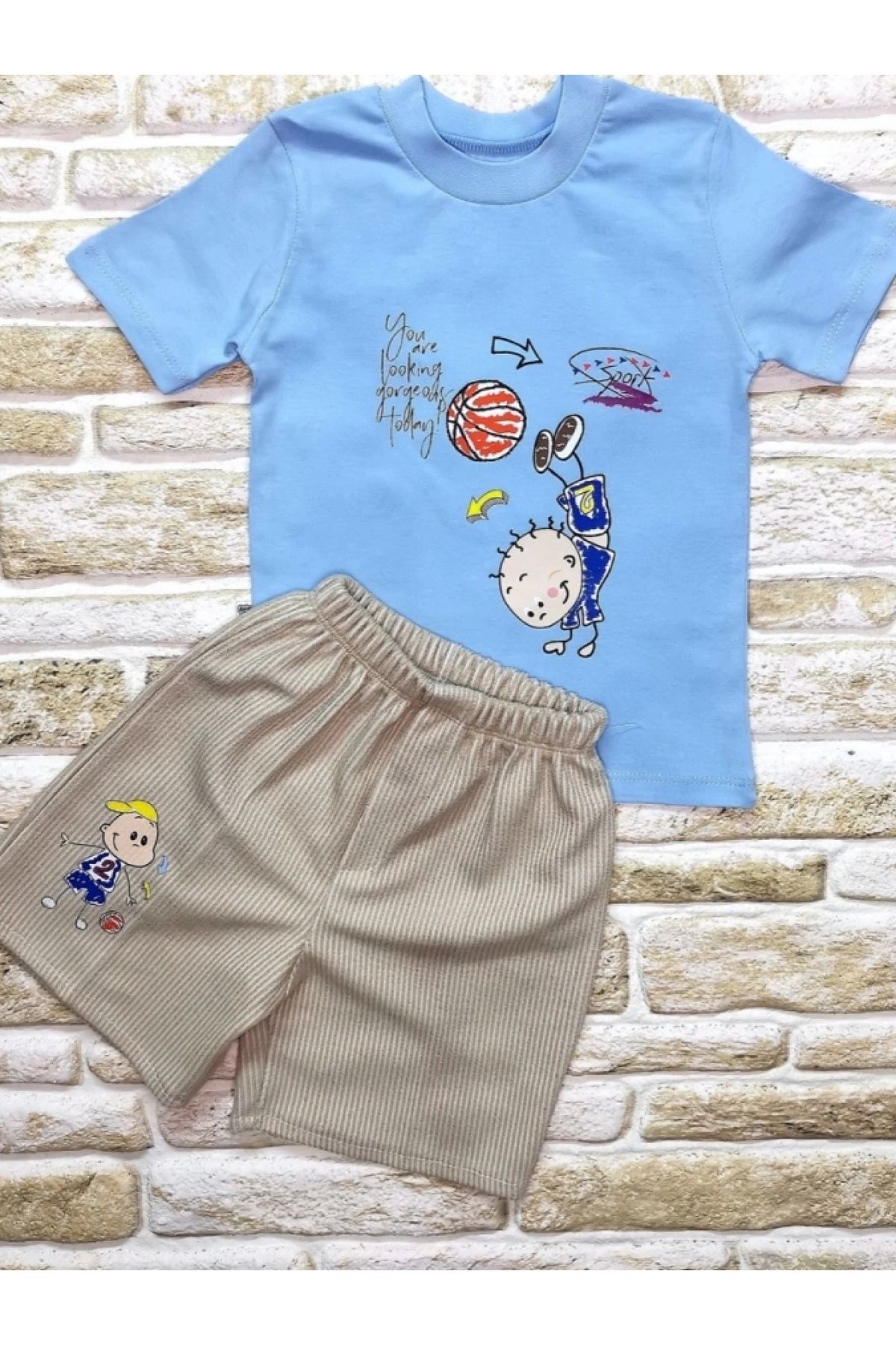 POLEXP Yenidoğanlara Özel Rahat Mavi Bebek Takımı