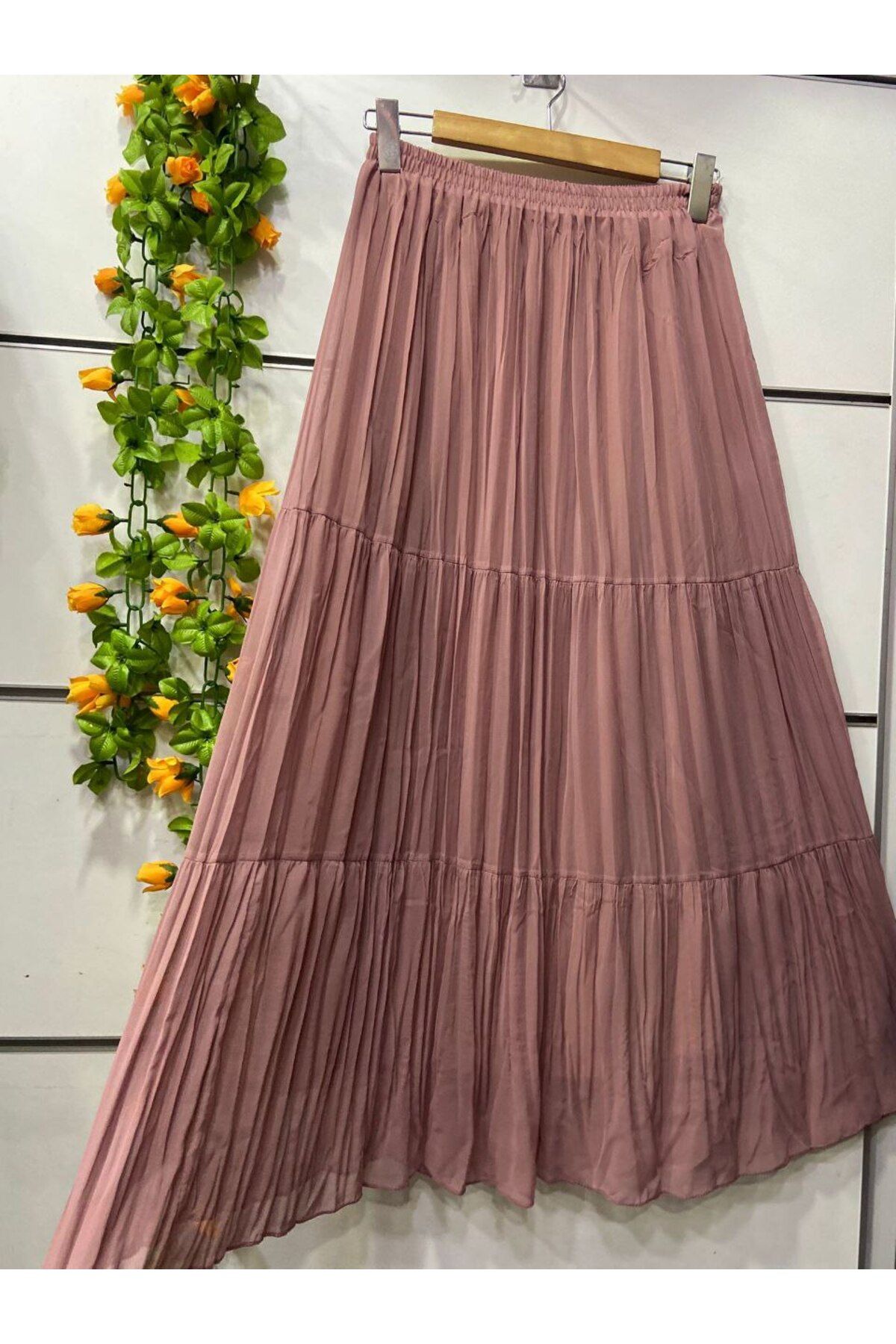 THULIA YENİ MODEL RENKLİ ŞİFON ETEK