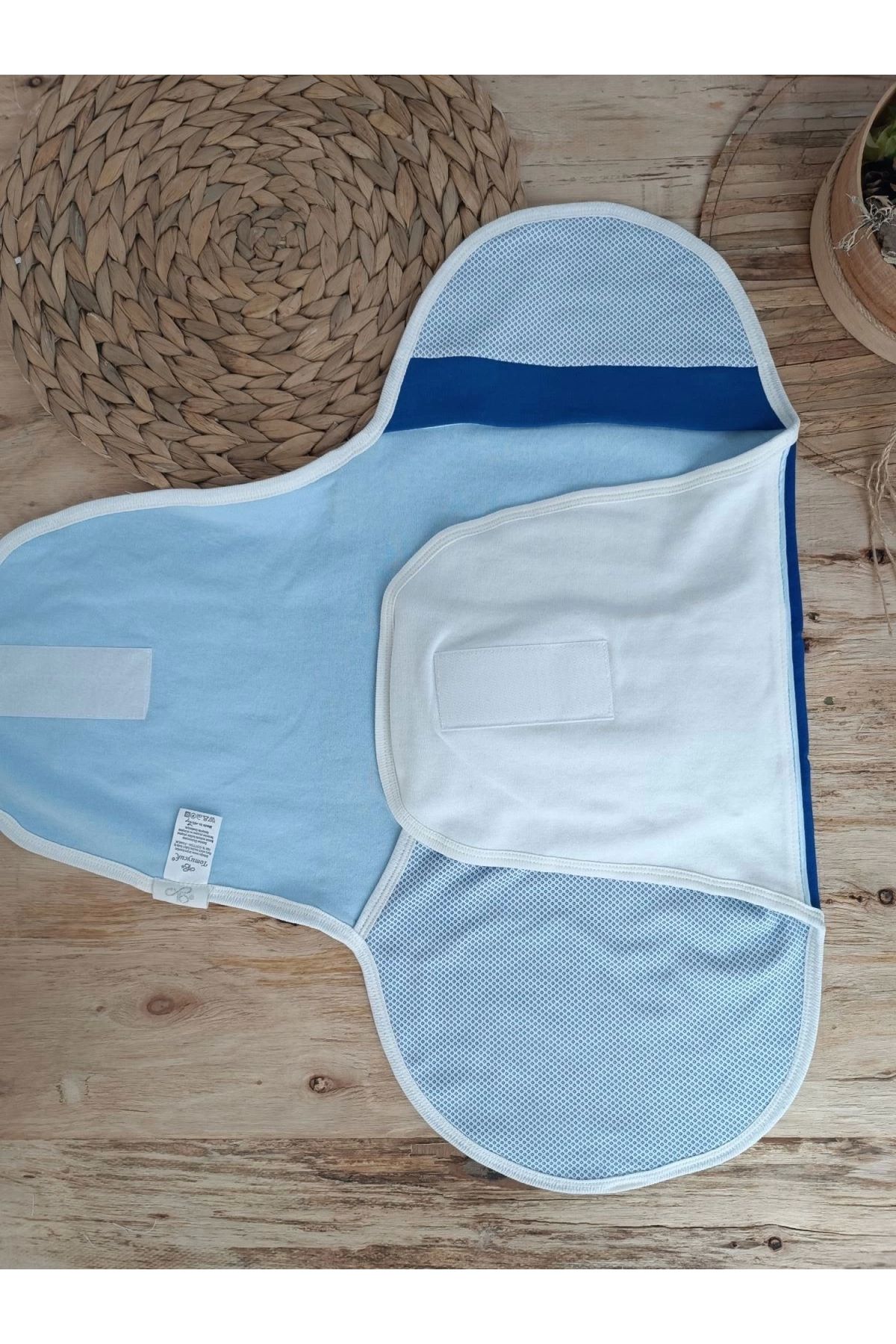 POLEXP Mutlu Fil Nakışlı Bebek Kundak - Lacivert