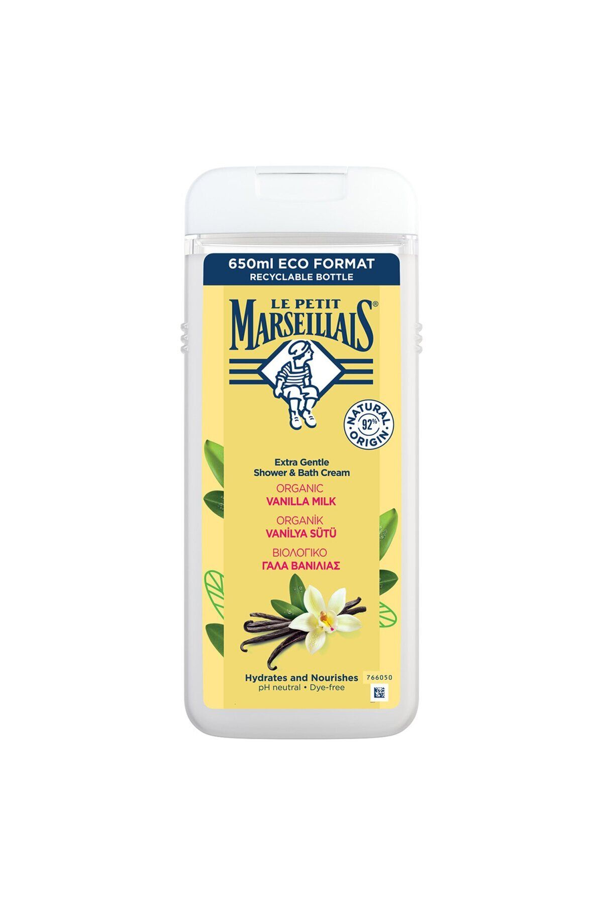 Le Petit Marseillais Duş Jeli Vanilya Sütü 650 Ml