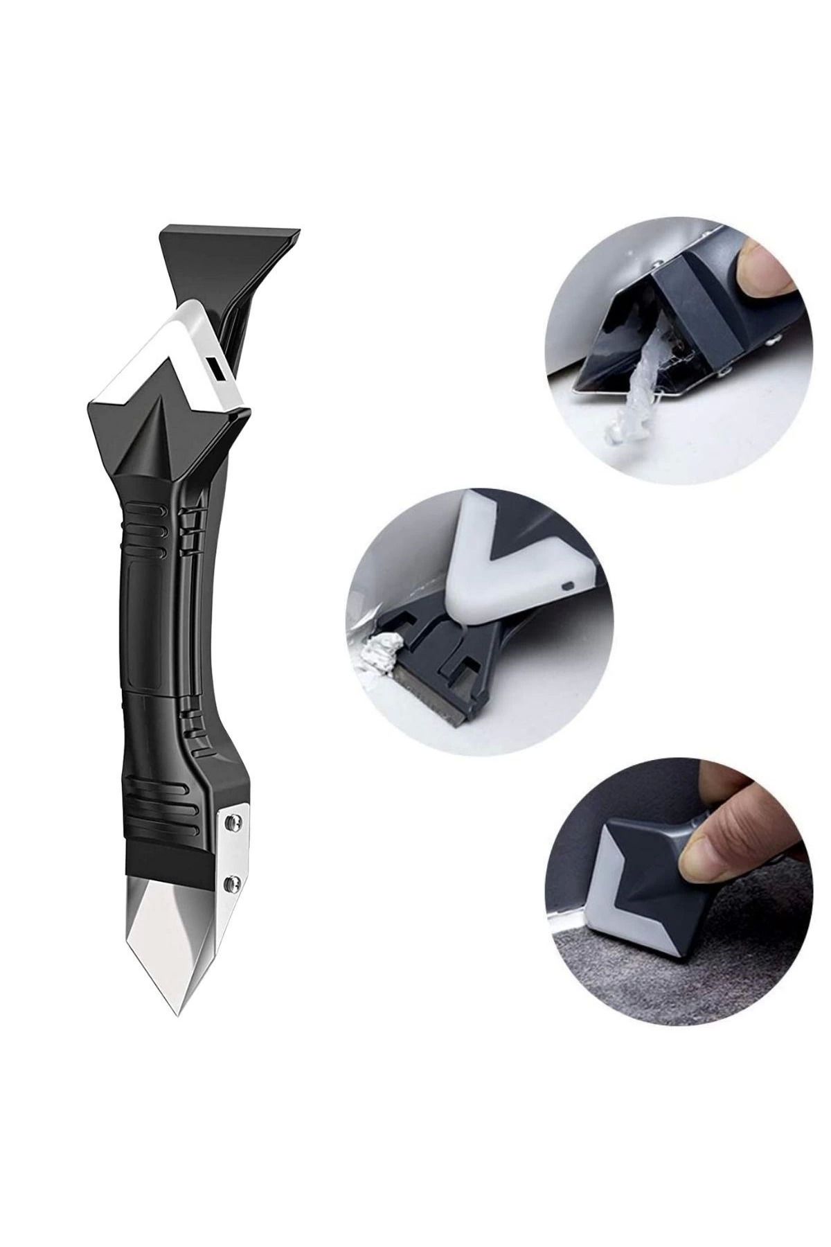 MELFSHOP Metal Uçlu Lavabo Küvet Fayans Derz Silikon Sökme Ve Uygulama Seti (336336)