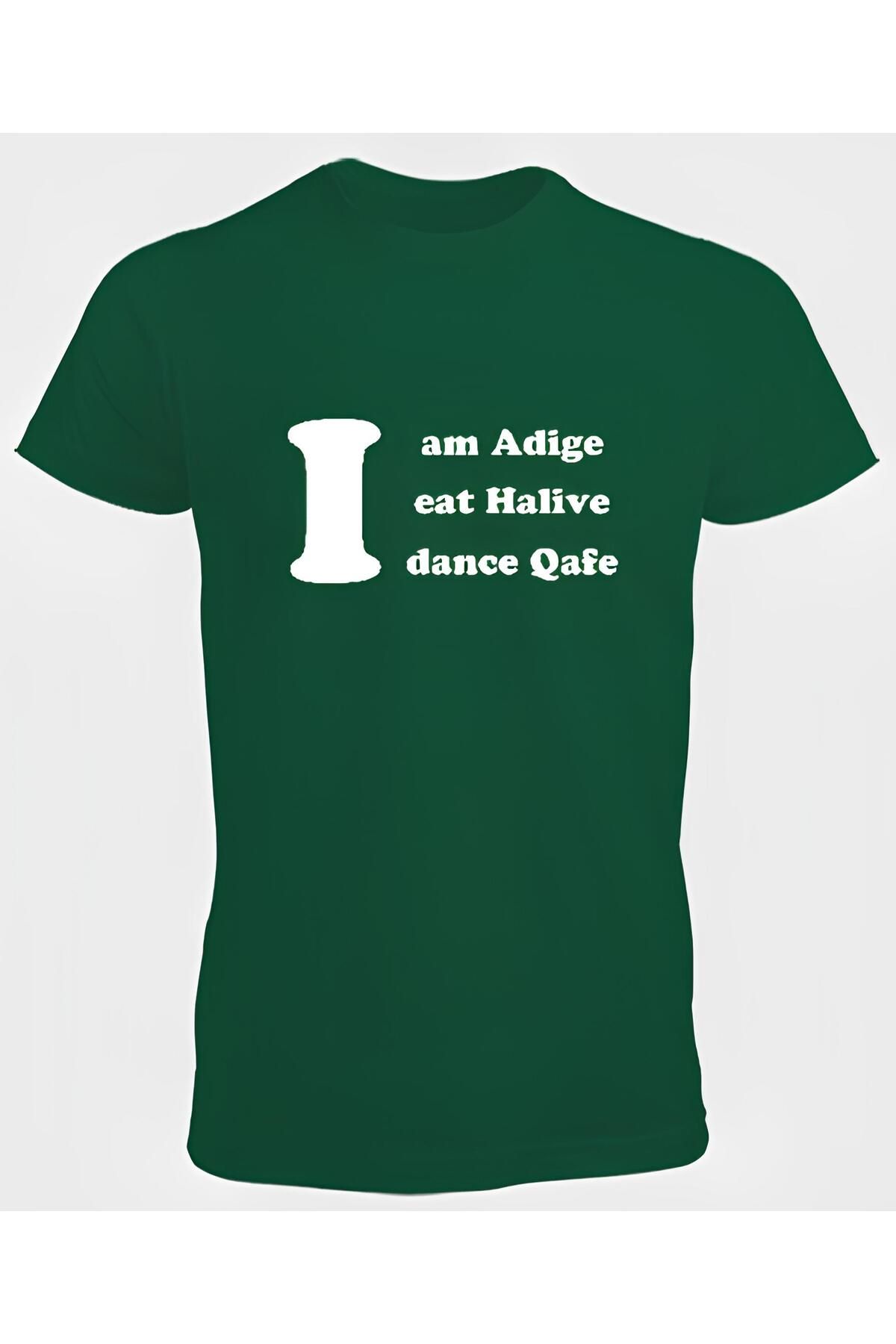 DZİWAWA I am Adige Baskılı Erkek T shirt