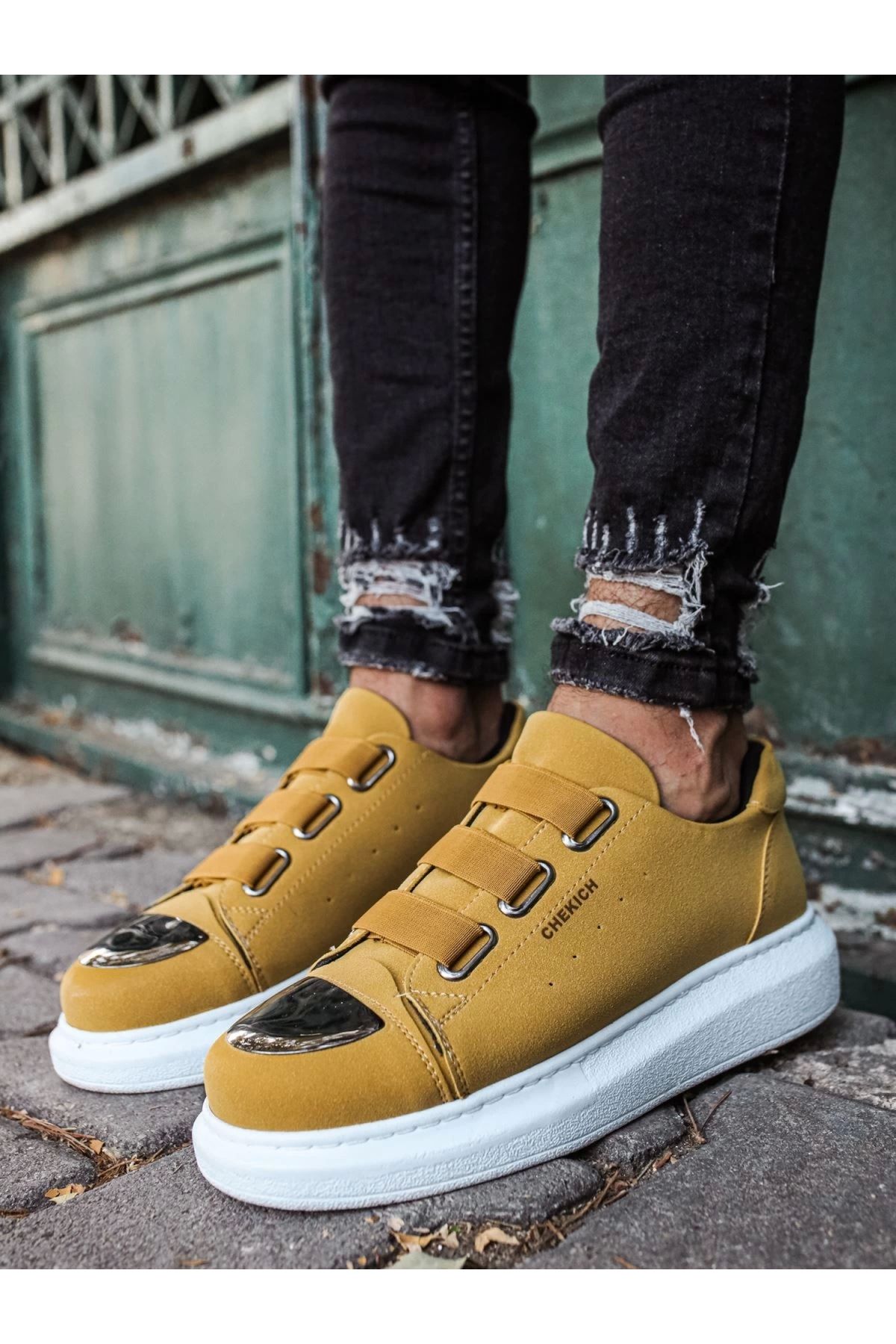 POLEXP Şık ve Modern Camel Renk Erkek Ayakkabı