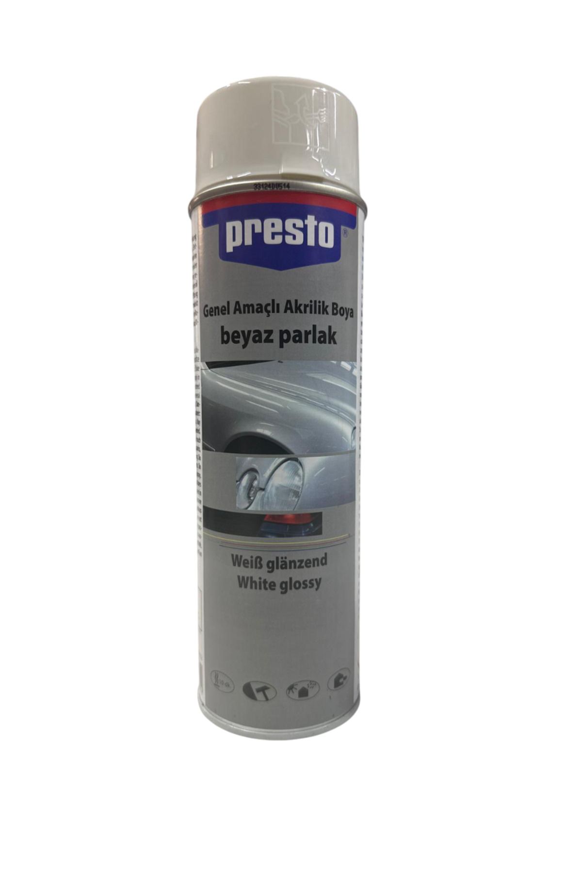 Presto Sprey Boya 500 ml – Hızlı Kuruyan, Profesyonel Yüzey Kaplama