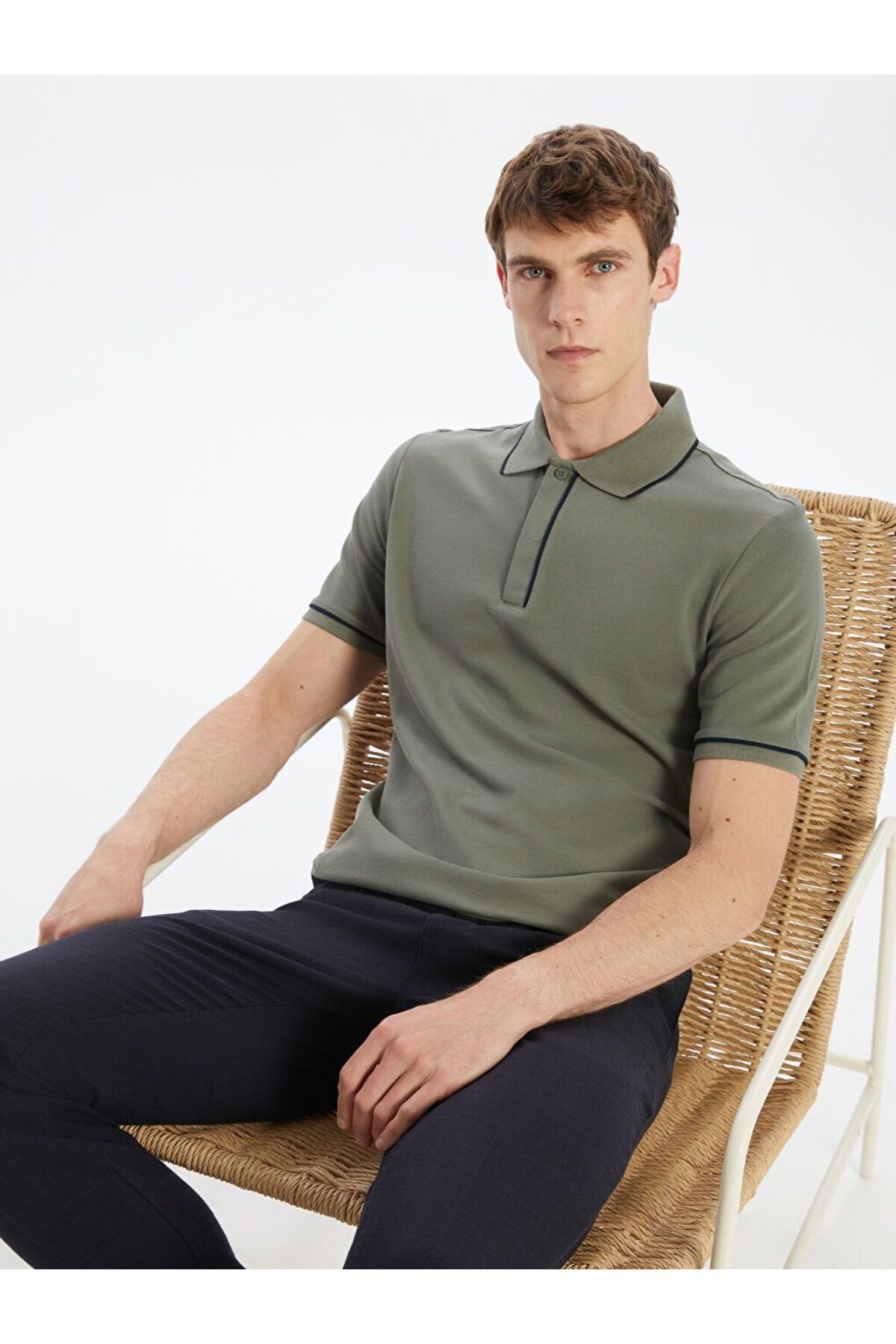 LC Waikiki SOUTHBLUE Polo Yaka Kısa Kollu Erkek Tişört