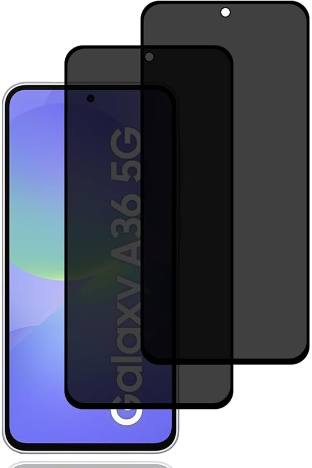 Coolacs Samsung Galaxy A36 Uyumlu Privacy Hayalet Gizli Tam Kaplayan Ekran Koruyucu 2 Adet