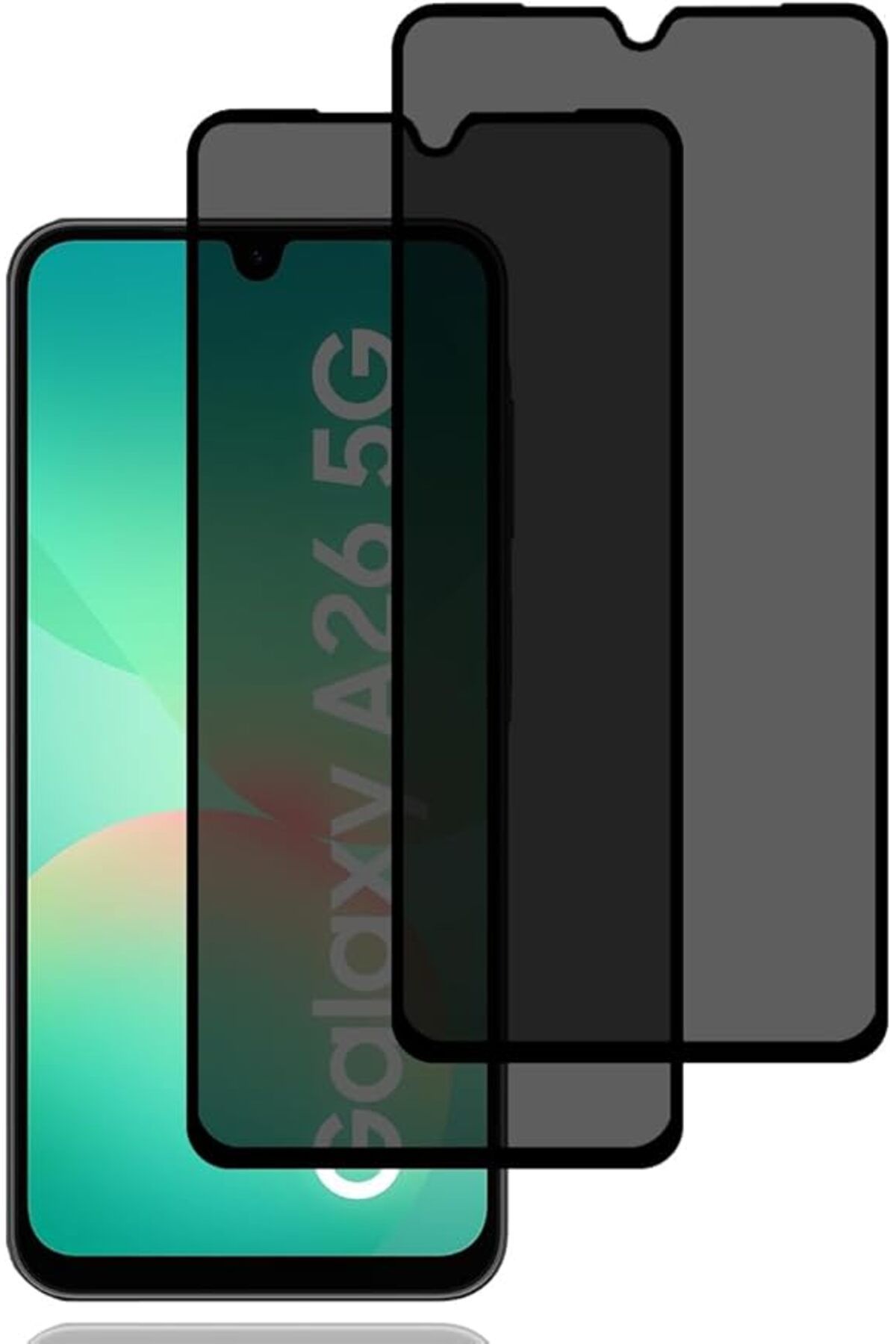 Coolacs Samsung Galaxy A26 Uyumlu Privacy Hayalet Gizli Tam Kaplayan Ekran Koruyucu 2 Adet