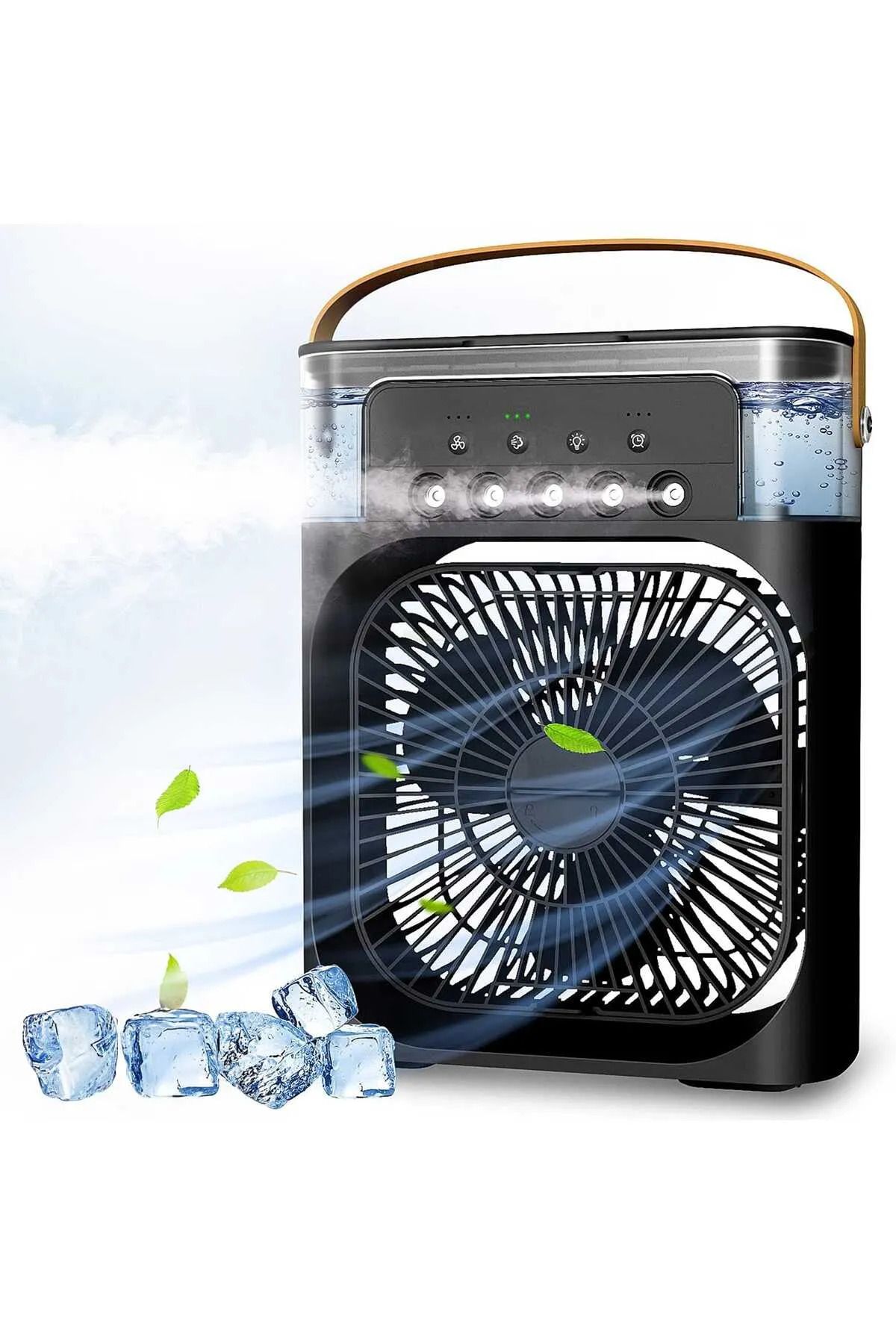 lasttech Soğuk Buhar ve Buzlu Hava Soğutucu Zamanlayıcı Hava Nemlendirici Mini Klima Fan